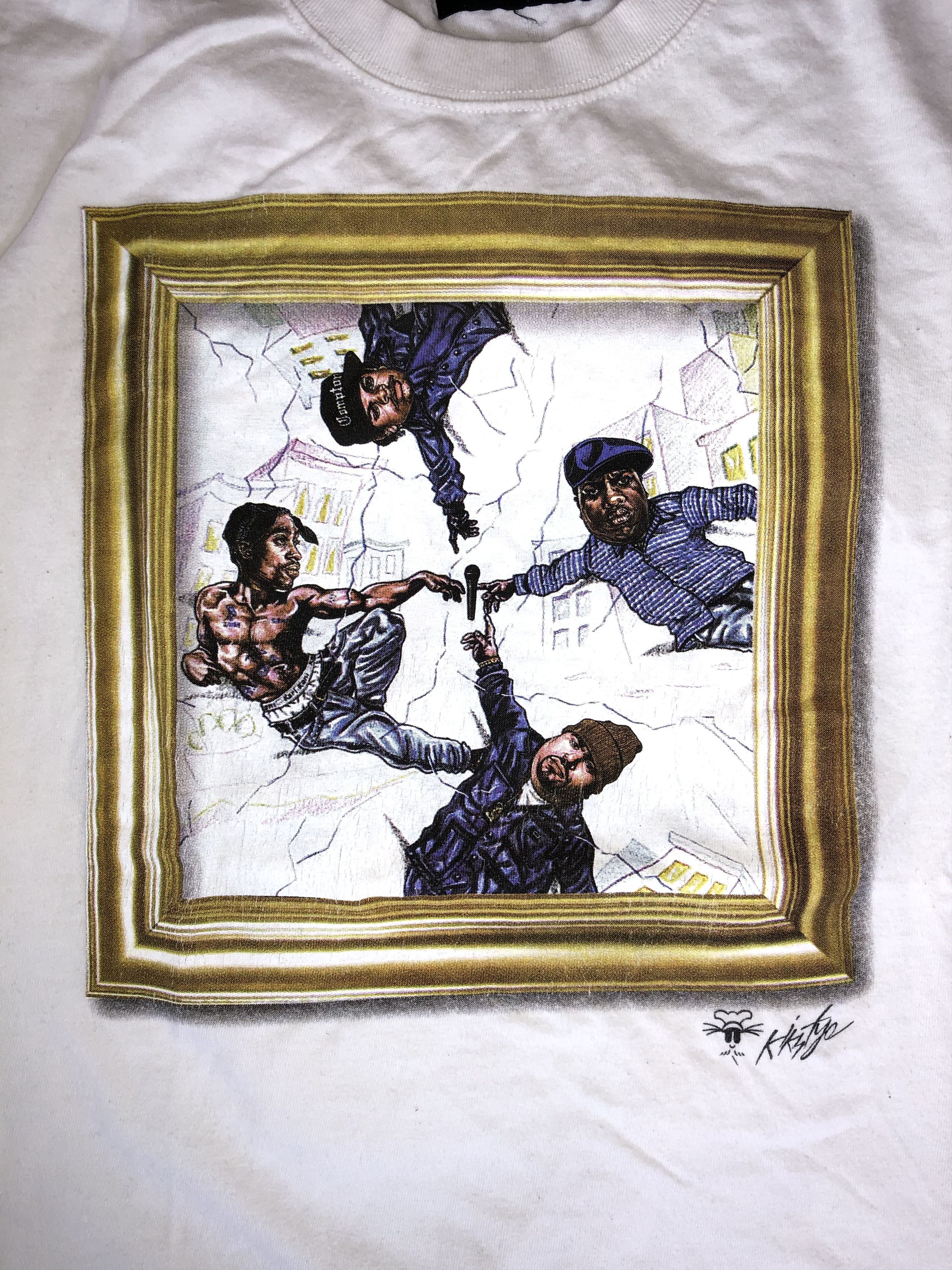 Japanese Brand Vintage Kikstyo Tupac Eazy-E Notorious B.I.G. Ice Cube Size US S / EU 44-46 / 1 - 3 Thumbnail