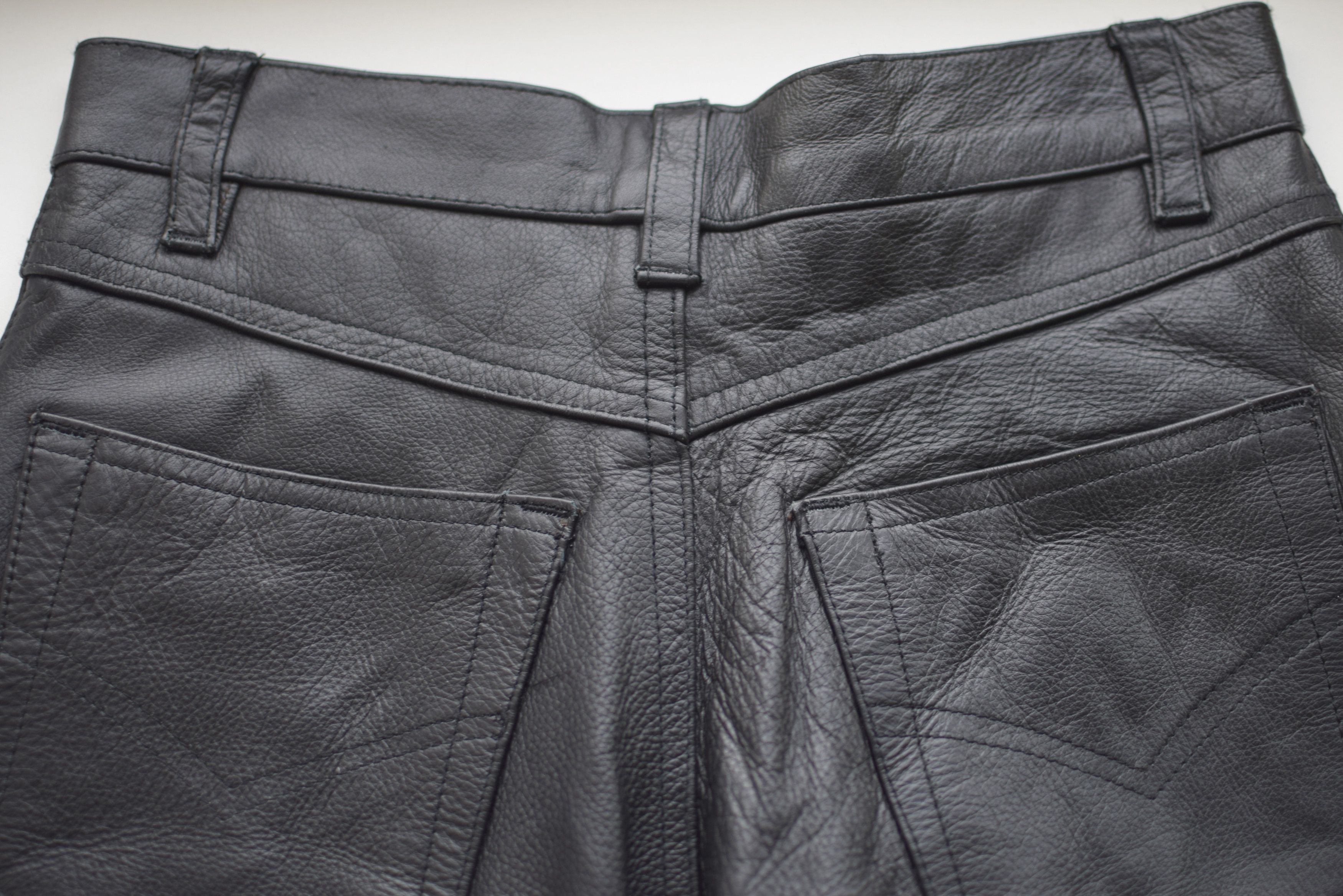 Leather × Vintage Vintage Black Leather Pants Size US 29 - 9 Thumbnail