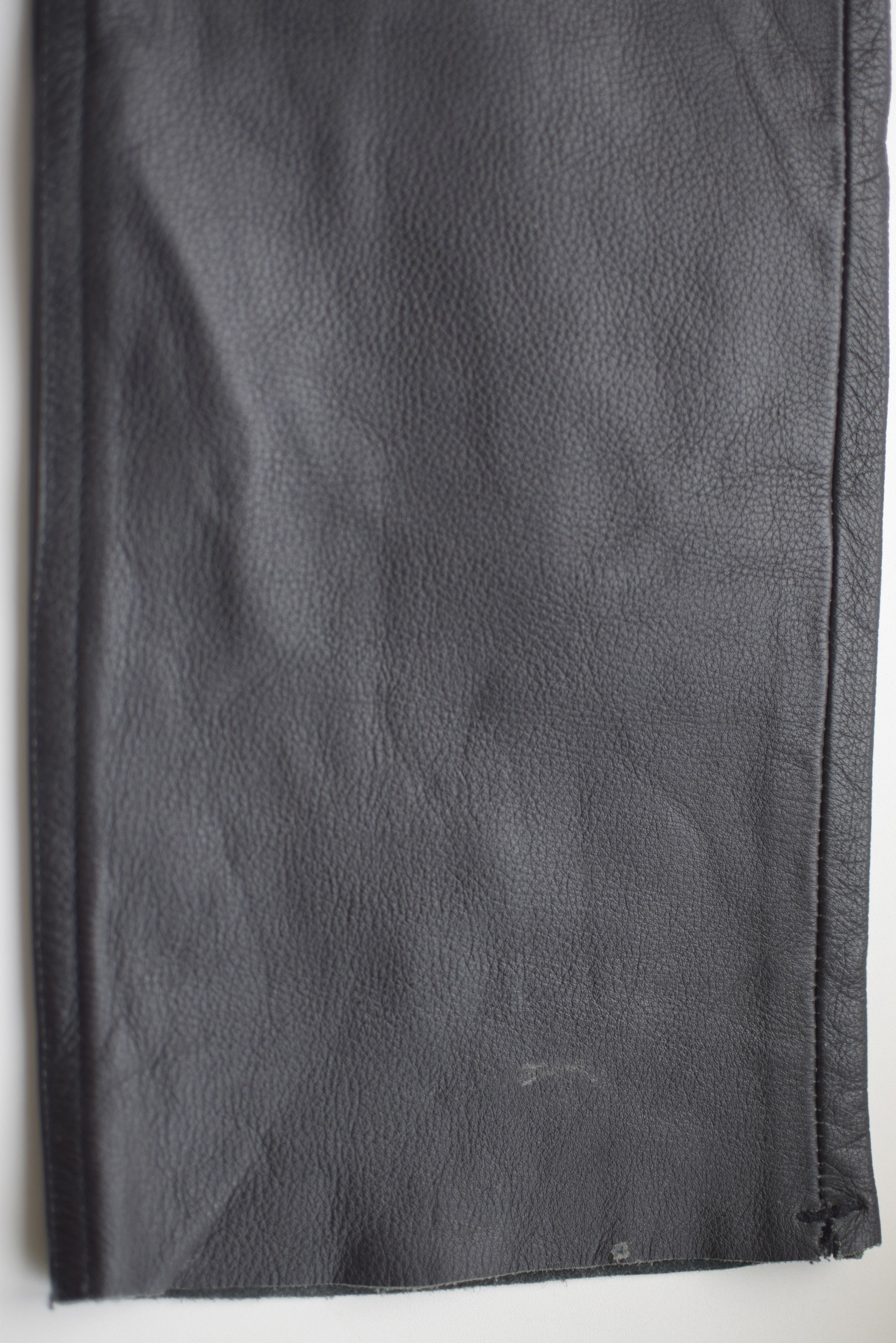 Leather × Vintage Vintage Black Leather Pants Size US 29 - 10 Thumbnail
