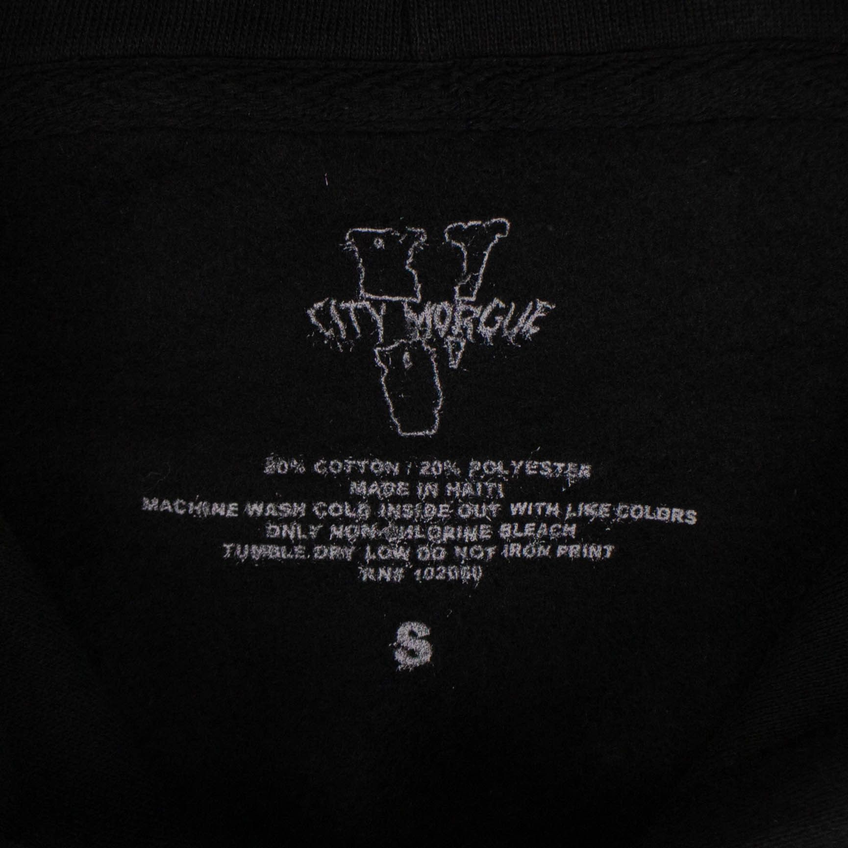 Vlone CITY MORGUE Black Cotton Dogs Pullover Hoodie Size S Size US S / EU 44-46 / 1 - 5 Thumbnail