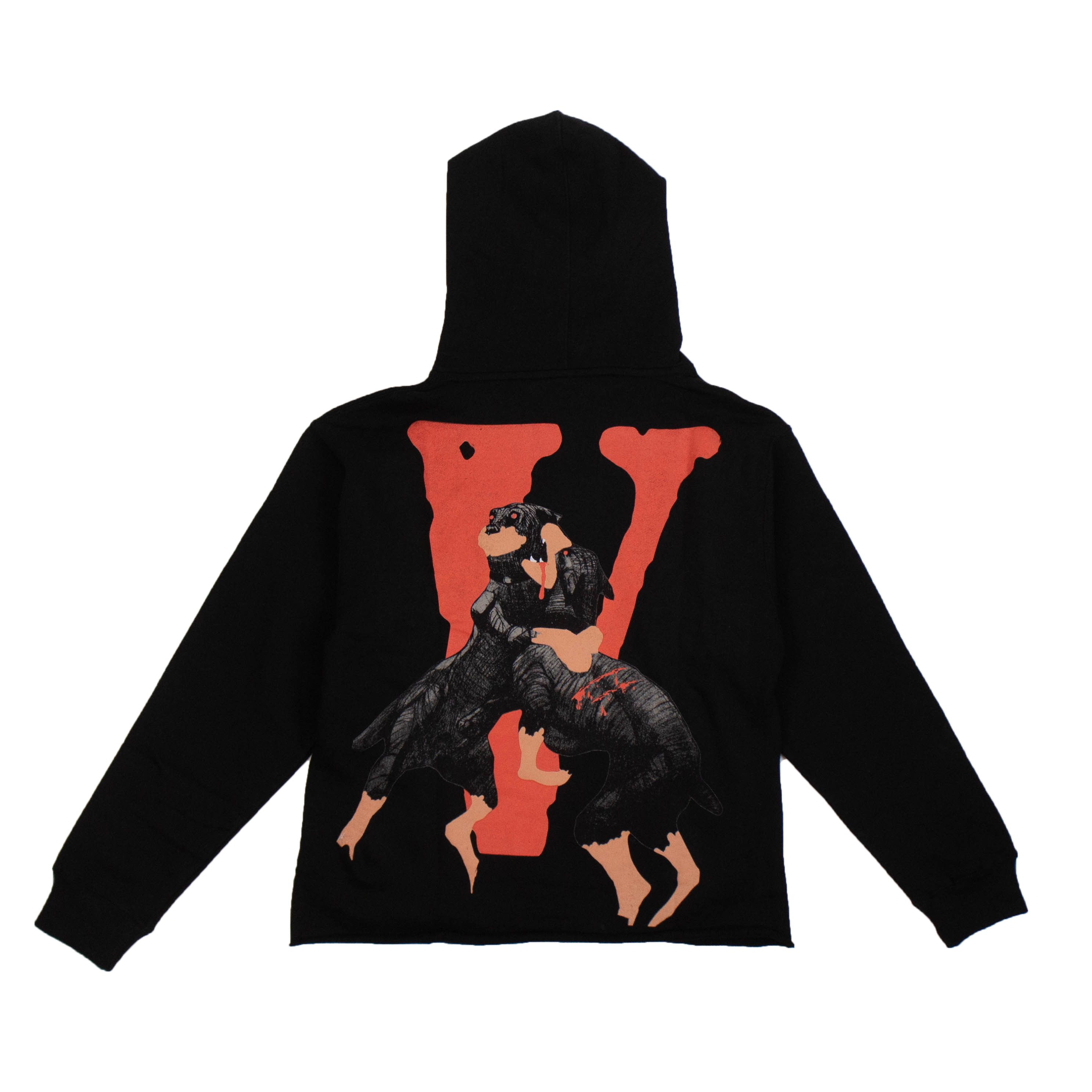 Vlone CITY MORGUE Black Cotton Dogs Pullover Hoodie Size S Size US S / EU 44-46 / 1 - 1 Thumbnail