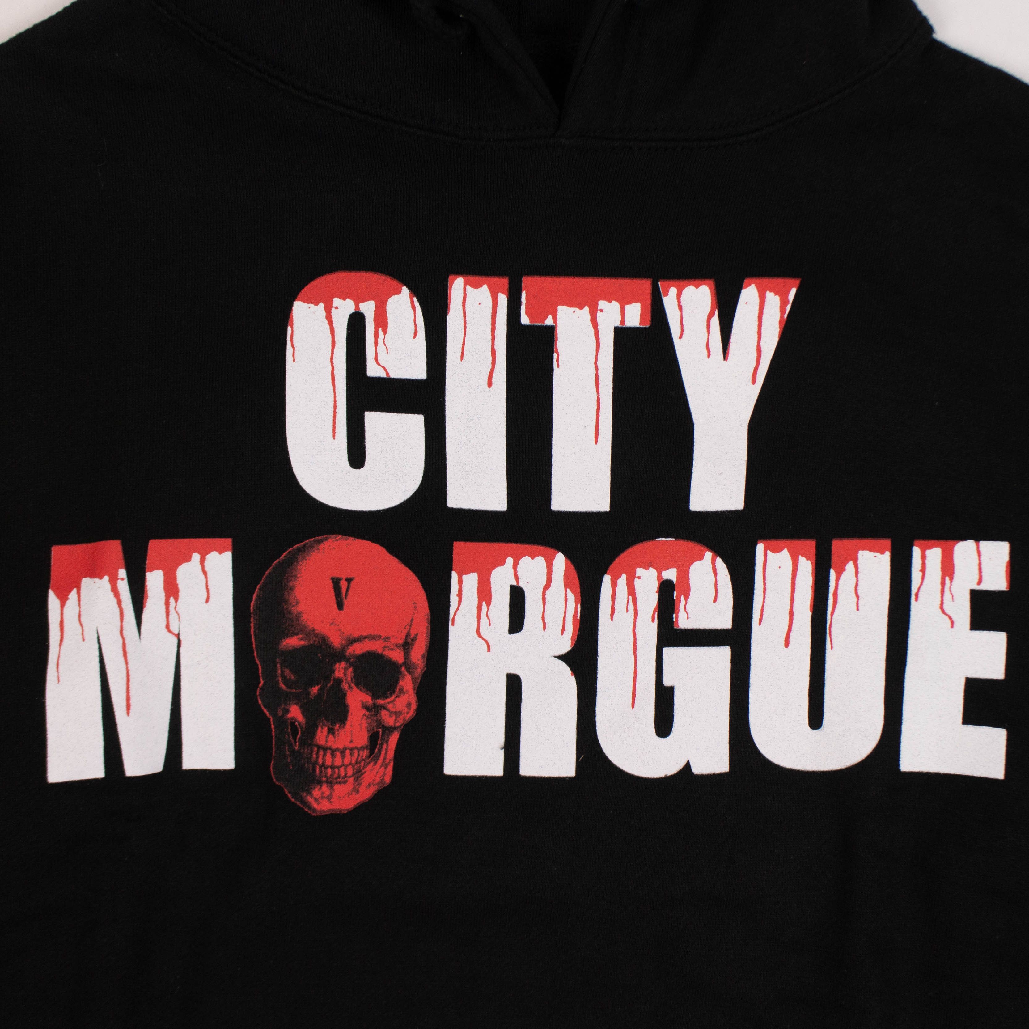 Vlone CITY MORGUE Black Cotton Dogs Pullover Hoodie Size S Size US S / EU 44-46 / 1 - 3 Thumbnail