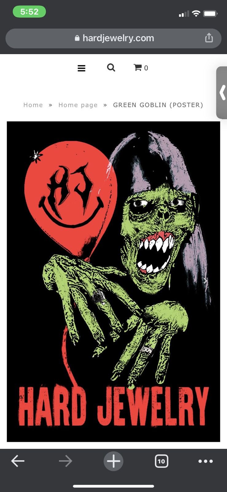 Vintage Hard Jewelry Green Goblin Poster | Grailed