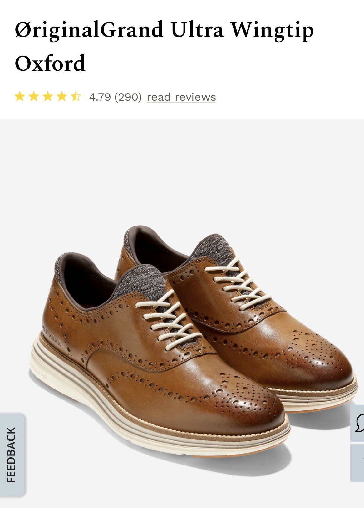 ØriginalGrand Ultra Wingtip Oxford  $180 Haan Oxford Shoes/gently used Cole Haan | Shoes | Riginalgrand Ultra Wingtip Oxford 8 Haan  main image 4