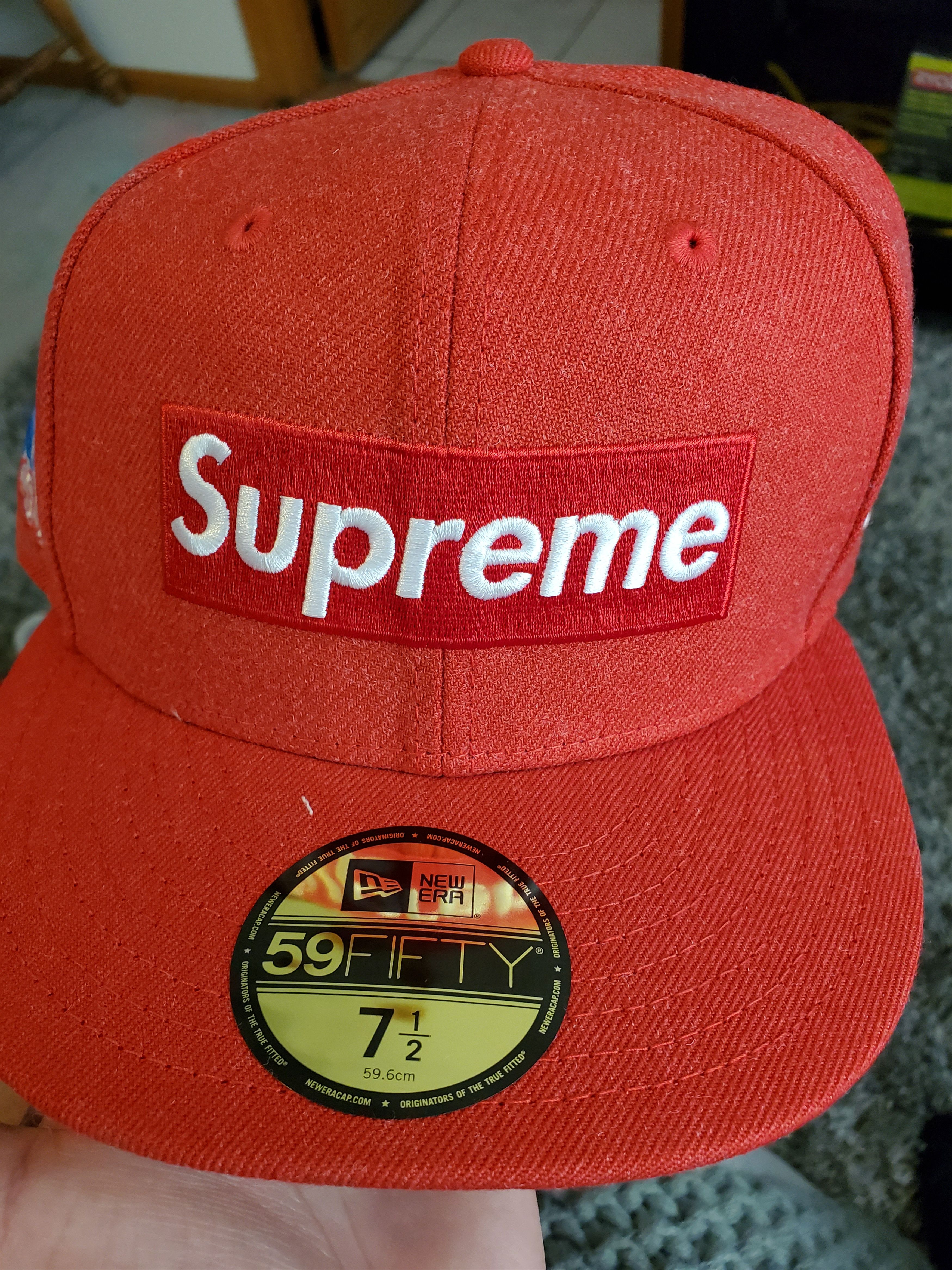 Supreme World Famous Box Logo New Era Red