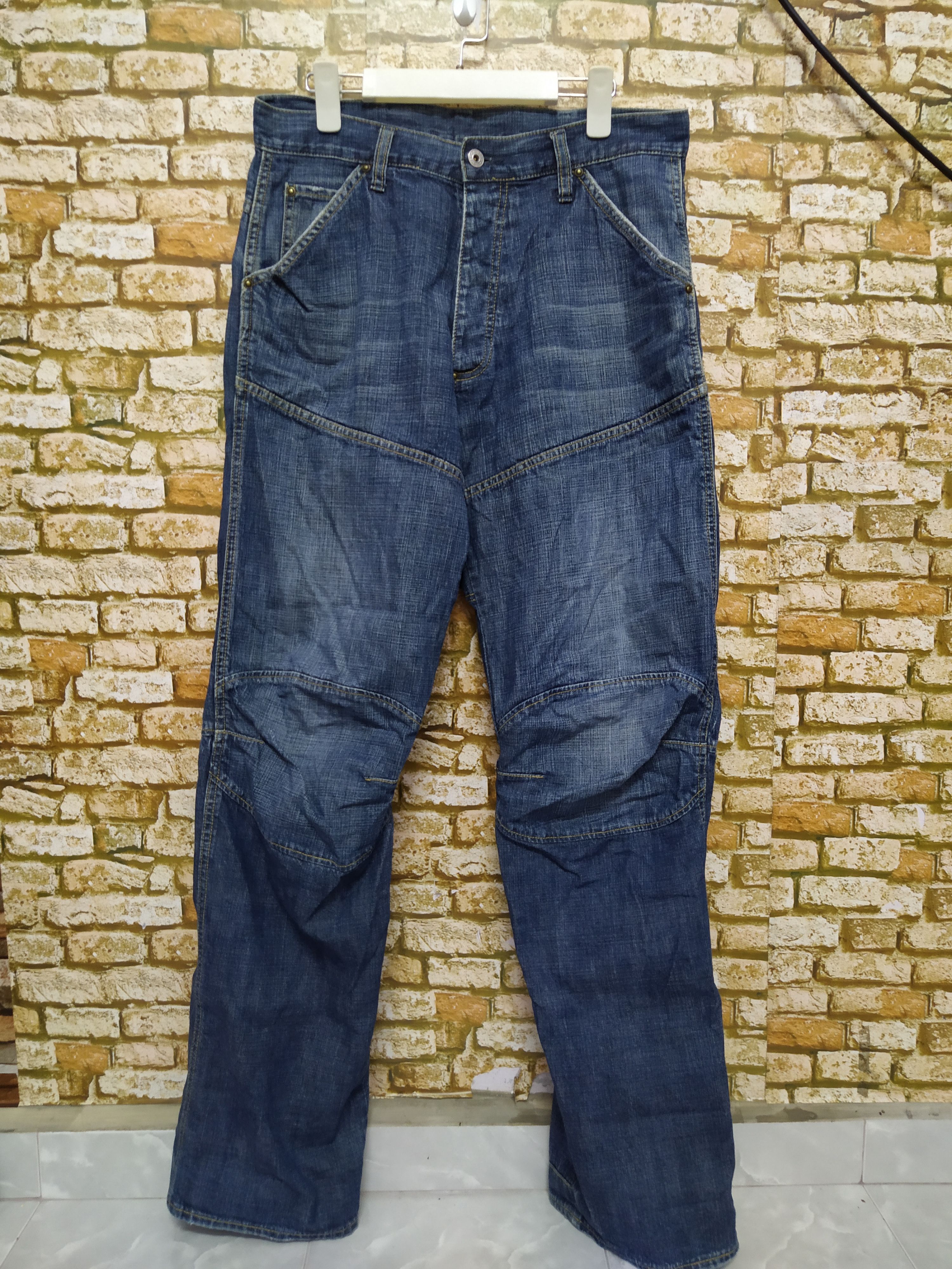 G-Star G STAR JAPAN ELWOOD BIKERS DENIM (B624) W33 Size US 33 - 1 Thumbnail