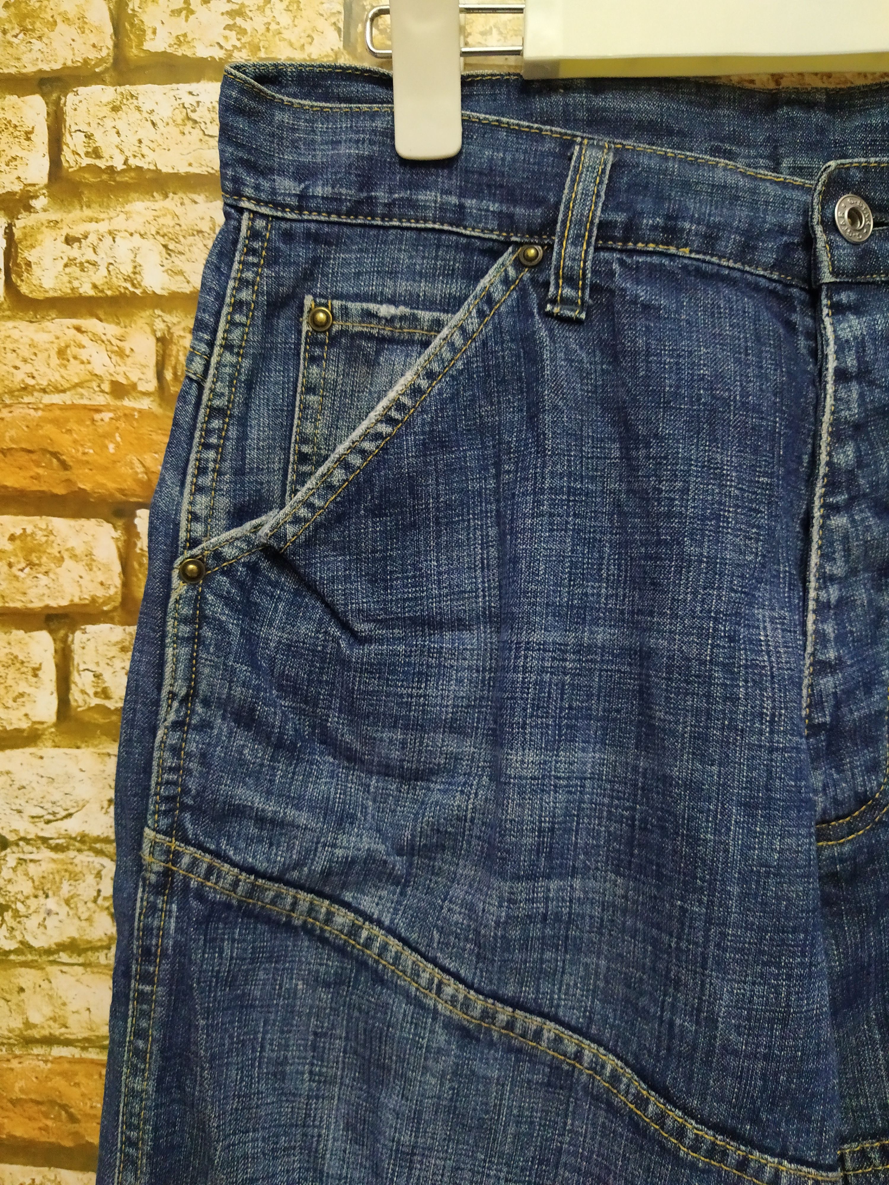 G-Star G STAR JAPAN ELWOOD BIKERS DENIM (B624) W33 Size US 33 - 3 Thumbnail