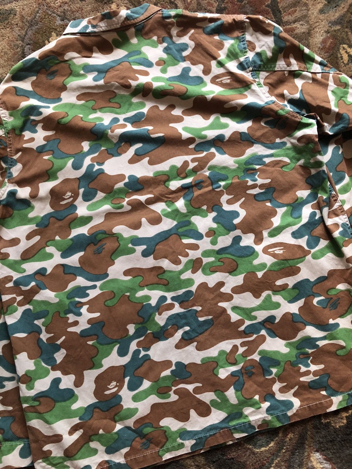 Bape Bape Camo snap on button chore coat Size US XL / EU 56 / 4 - 2 Thumbnail
