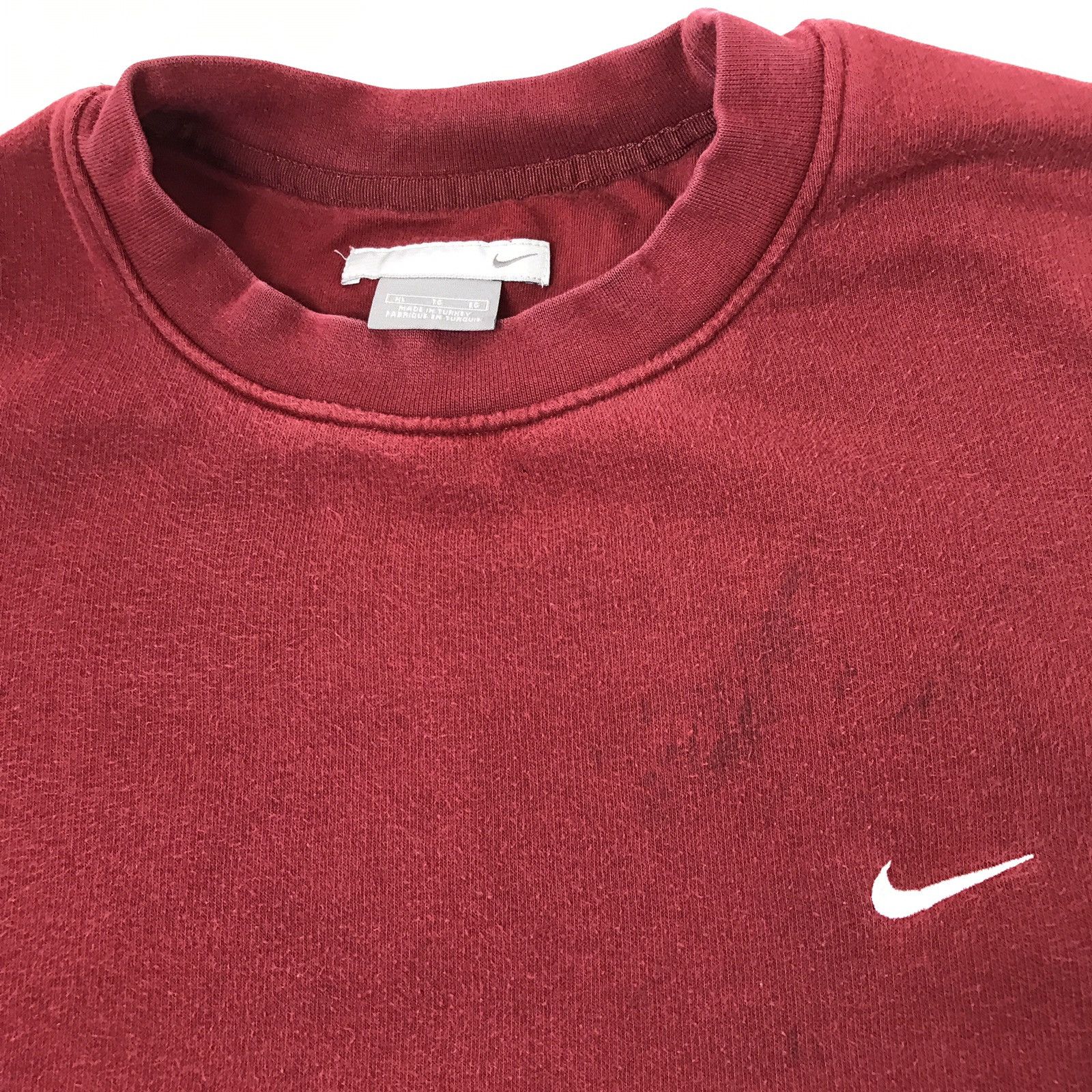 Nike Nike maroon embroidered crewneck sweatshirt Size US XL / EU 56 / 4 - 4 Preview