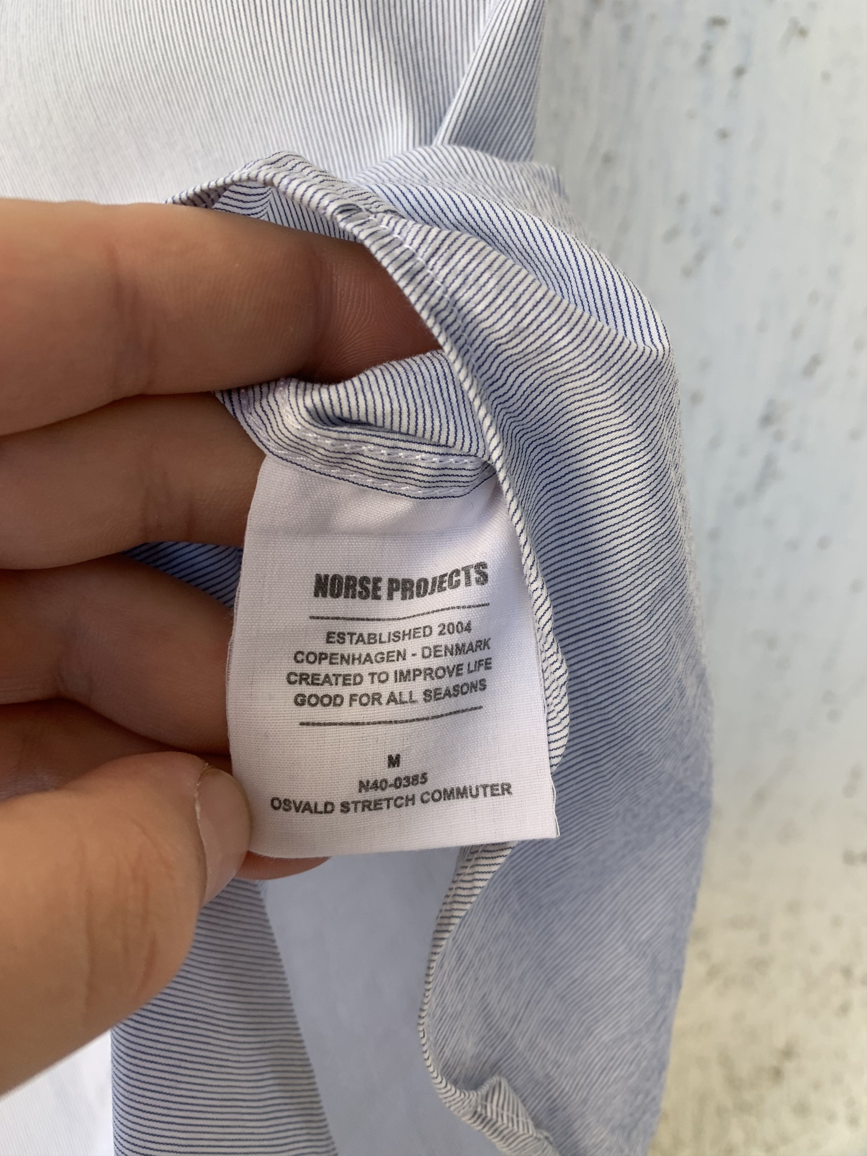 Norse Projects zipped 'OSVALD' commuter shirt Size US M / EU 48-50 / 2 - 4 Thumbnail