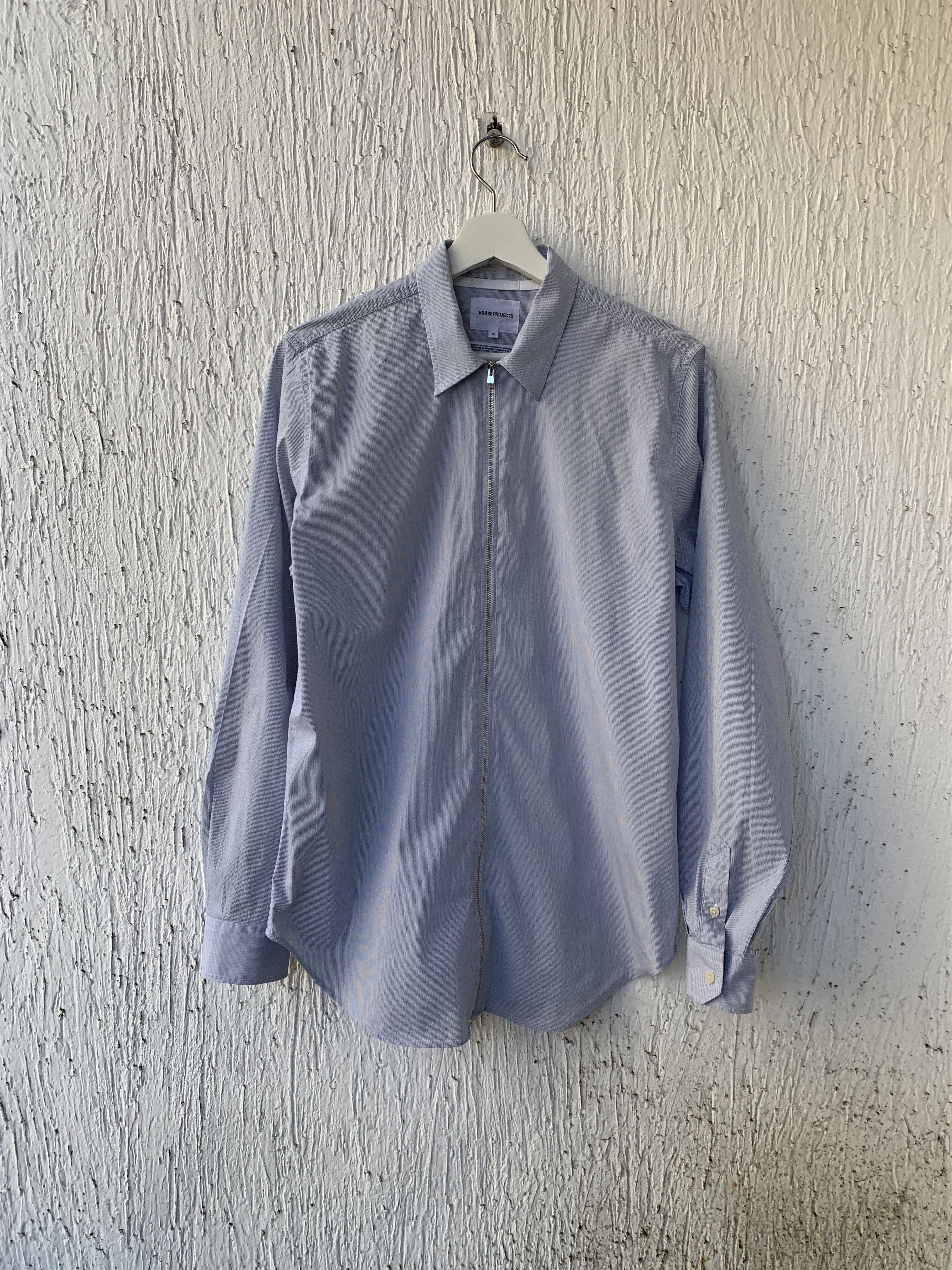 Norse Projects zipped 'OSVALD' commuter shirt Size US M / EU 48-50 / 2 - 1 Thumbnail