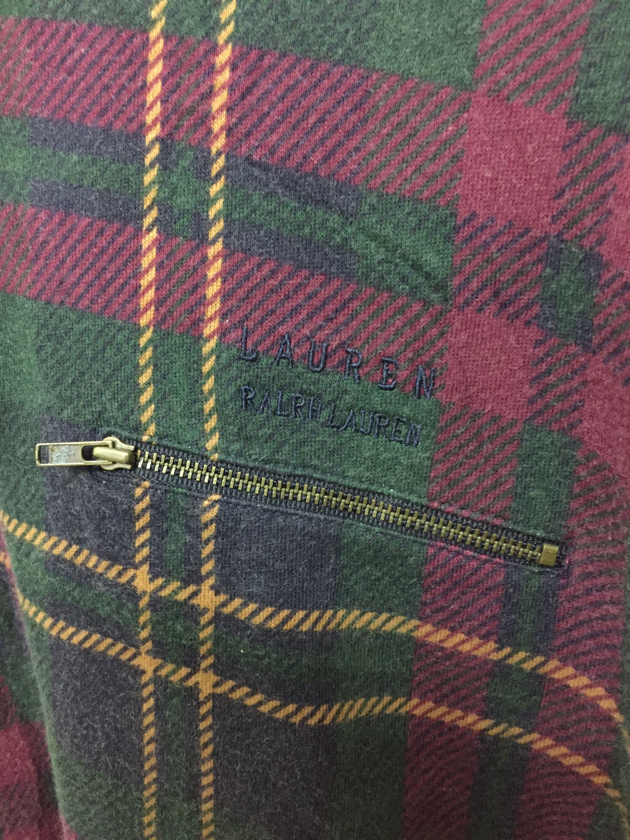 Polo Ralph Lauren 90's Blackwatch tartan Zipper pocket hoodie Size US M / EU 48-50 / 2 - 4 Thumbnail