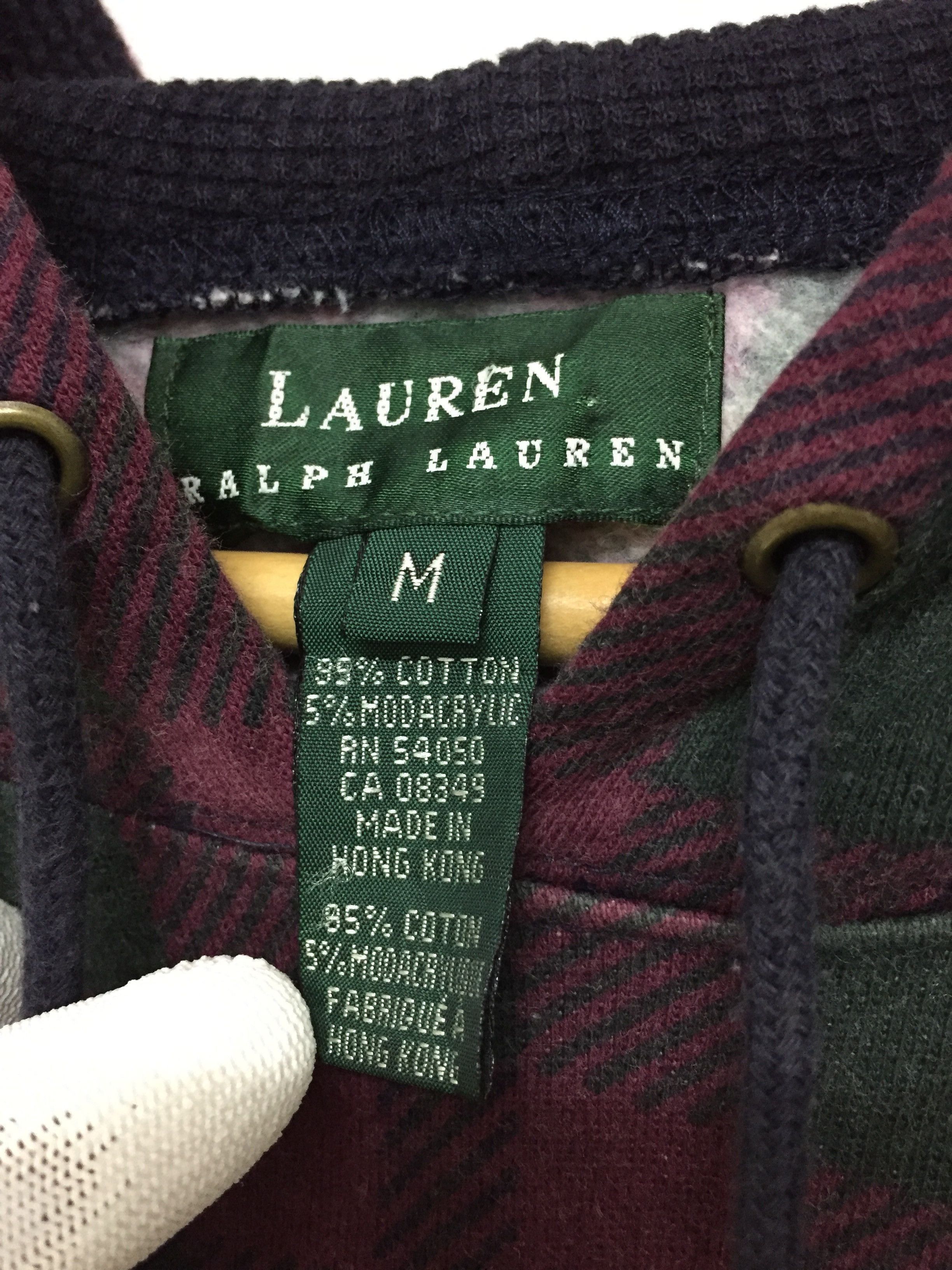 Polo Ralph Lauren 90's Blackwatch tartan Zipper pocket hoodie Size US M / EU 48-50 / 2 - 6 Thumbnail