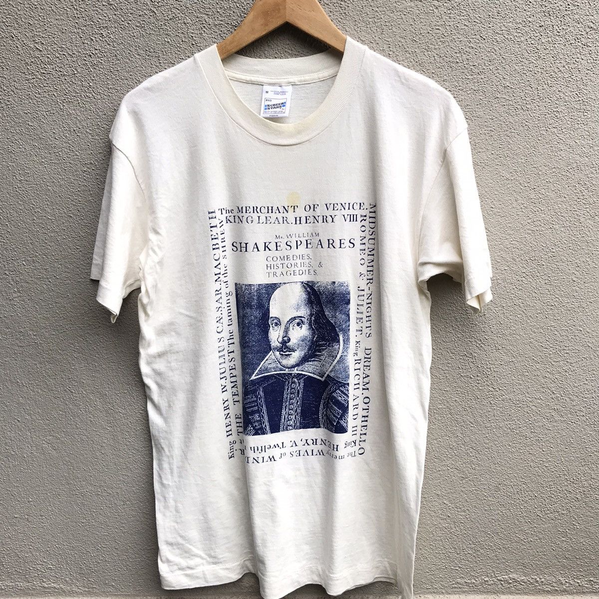 Vintage Vintage WILLIAM SHAKESPEARES science art tee picasso dali Size US M / EU 48-50 / 2 - 2 Thumbnail