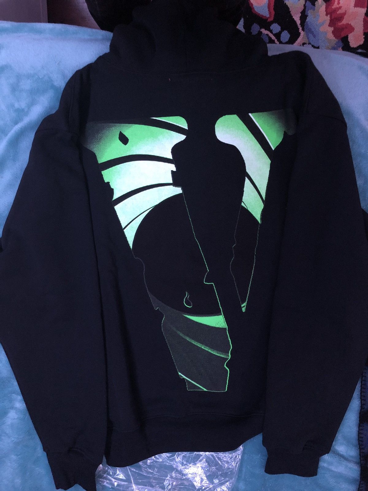 Juice WRLD x Vlone x XO Weeknd Black Double cheapest Agent Hoodie