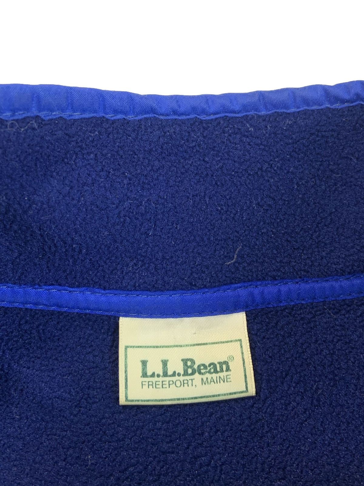 L.L. Bean × Vintage VTG 90s LL Bean snap T script logo fleece navy M hype rare Size US L / EU 52-54 / 3 - 6 Thumbnail