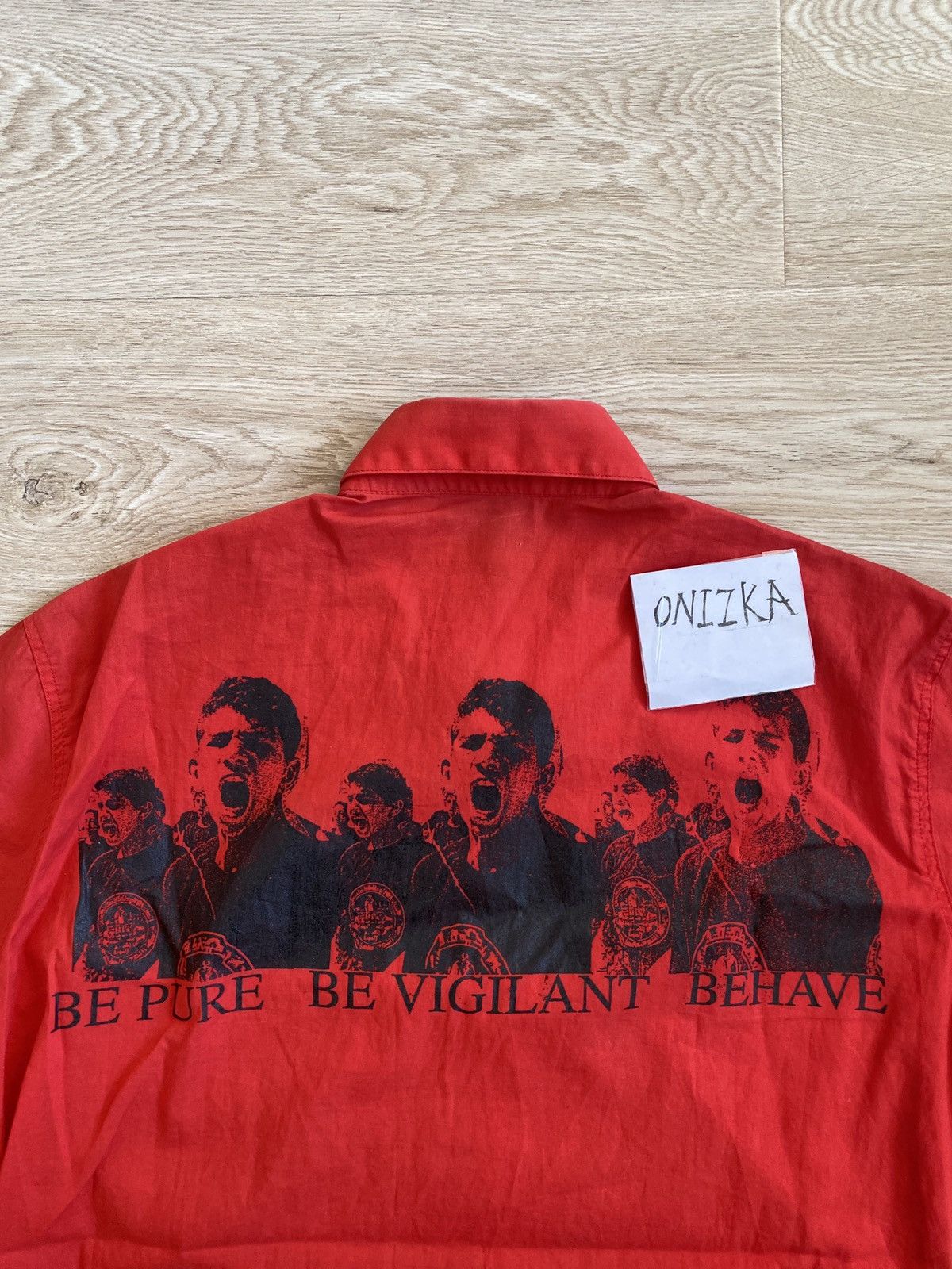 Raf Simons Raf Simons 2002ss Be Pure Be Vigilant Behave Shirt | Grailed