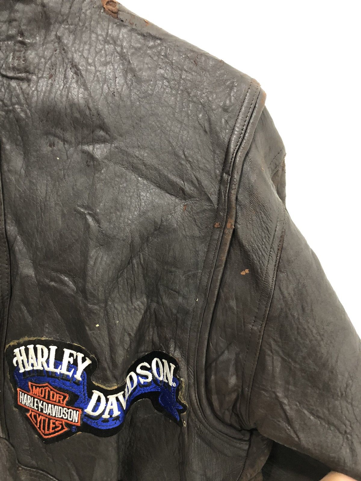 Genuine Leather Harley Davidson Custom Made Leather Jacket Size US M / EU 48-50 / 2 - 13 Thumbnail