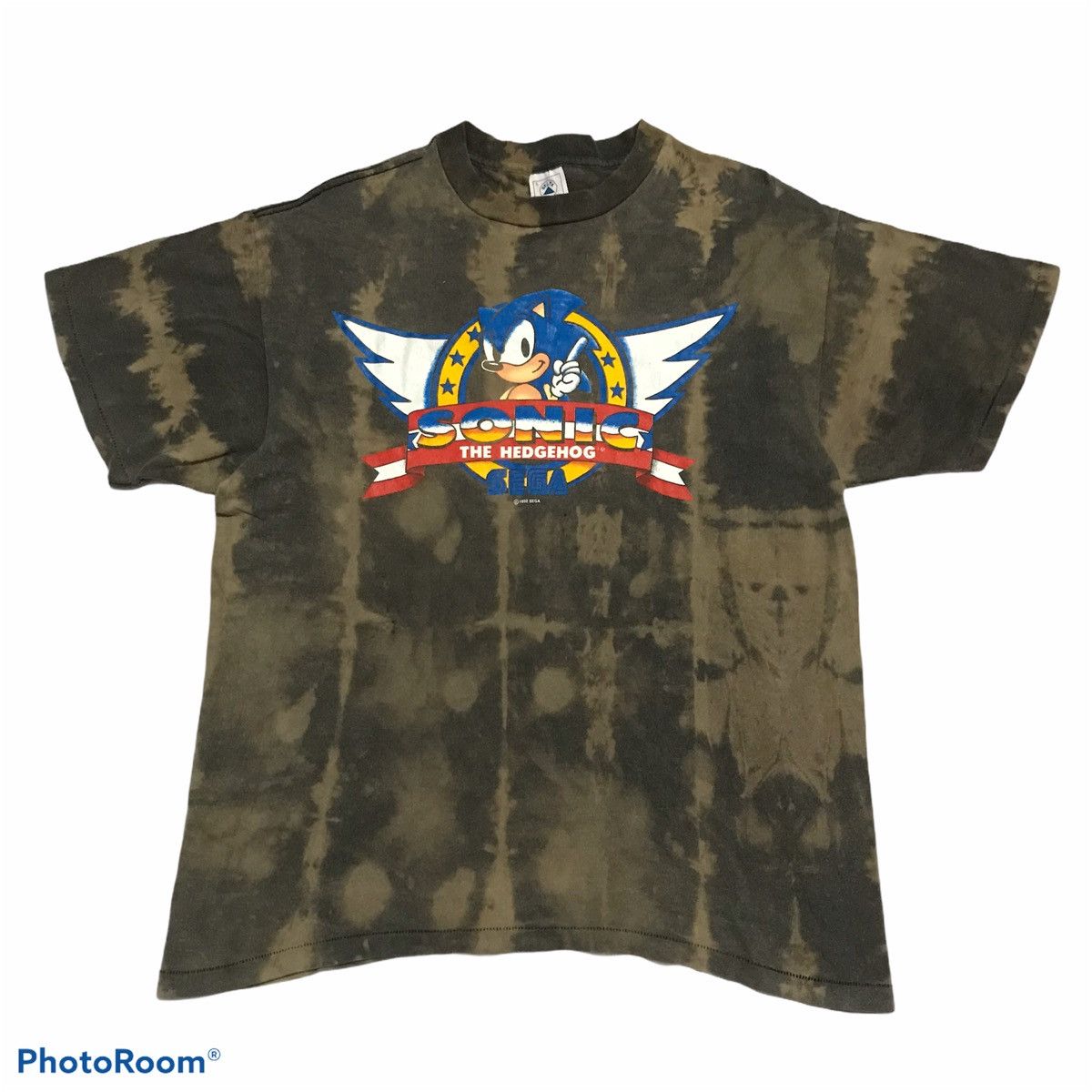Rare 🔥 Sonic The Hedgehog X vintage 90s X Tie dye custom