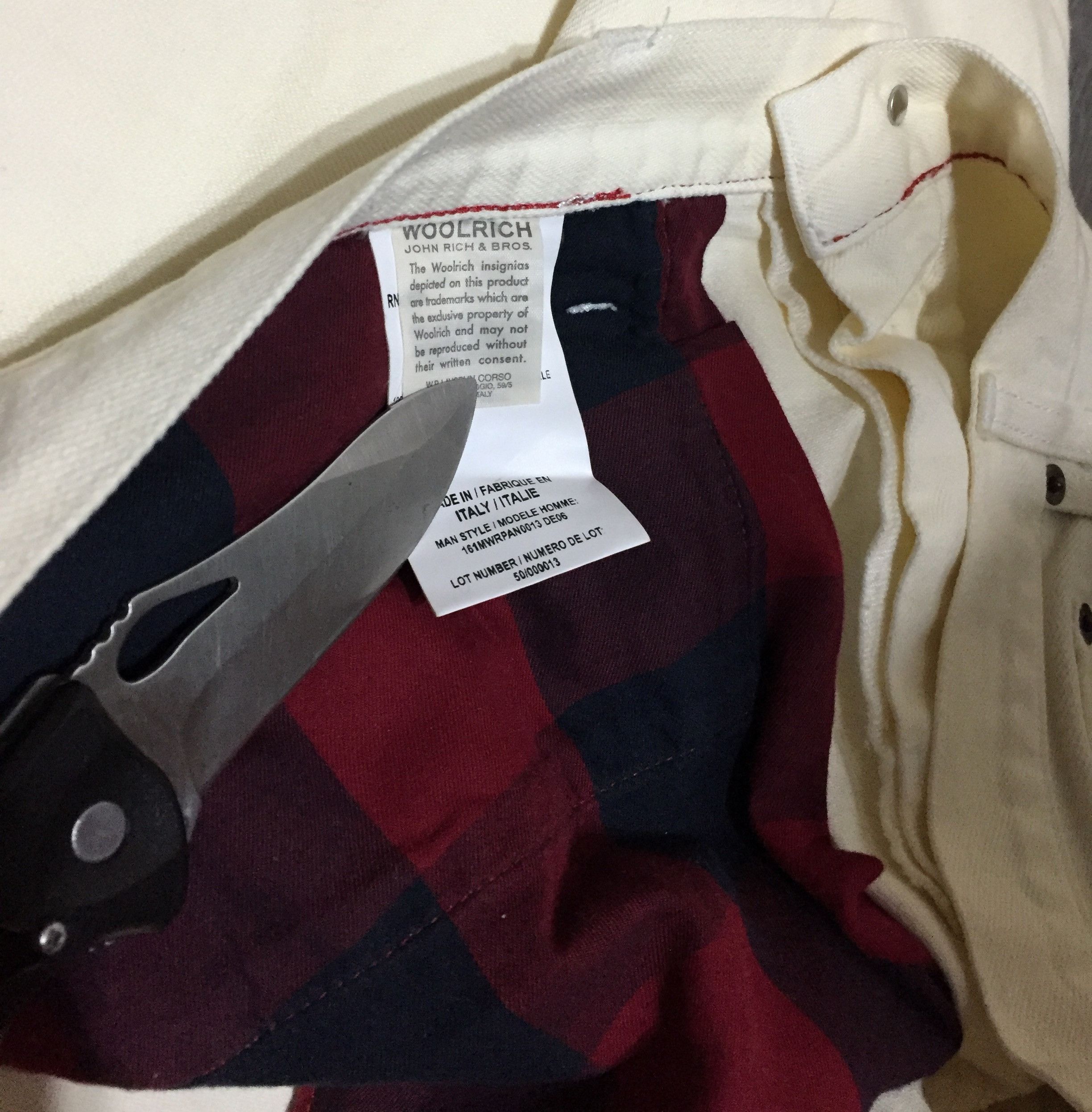 Woolrich Woolen Mills Woolrich Woolen Mills White Heavy Jeans Denim Made in Italy Size US 36 / EU 52 - 6 Thumbnail
