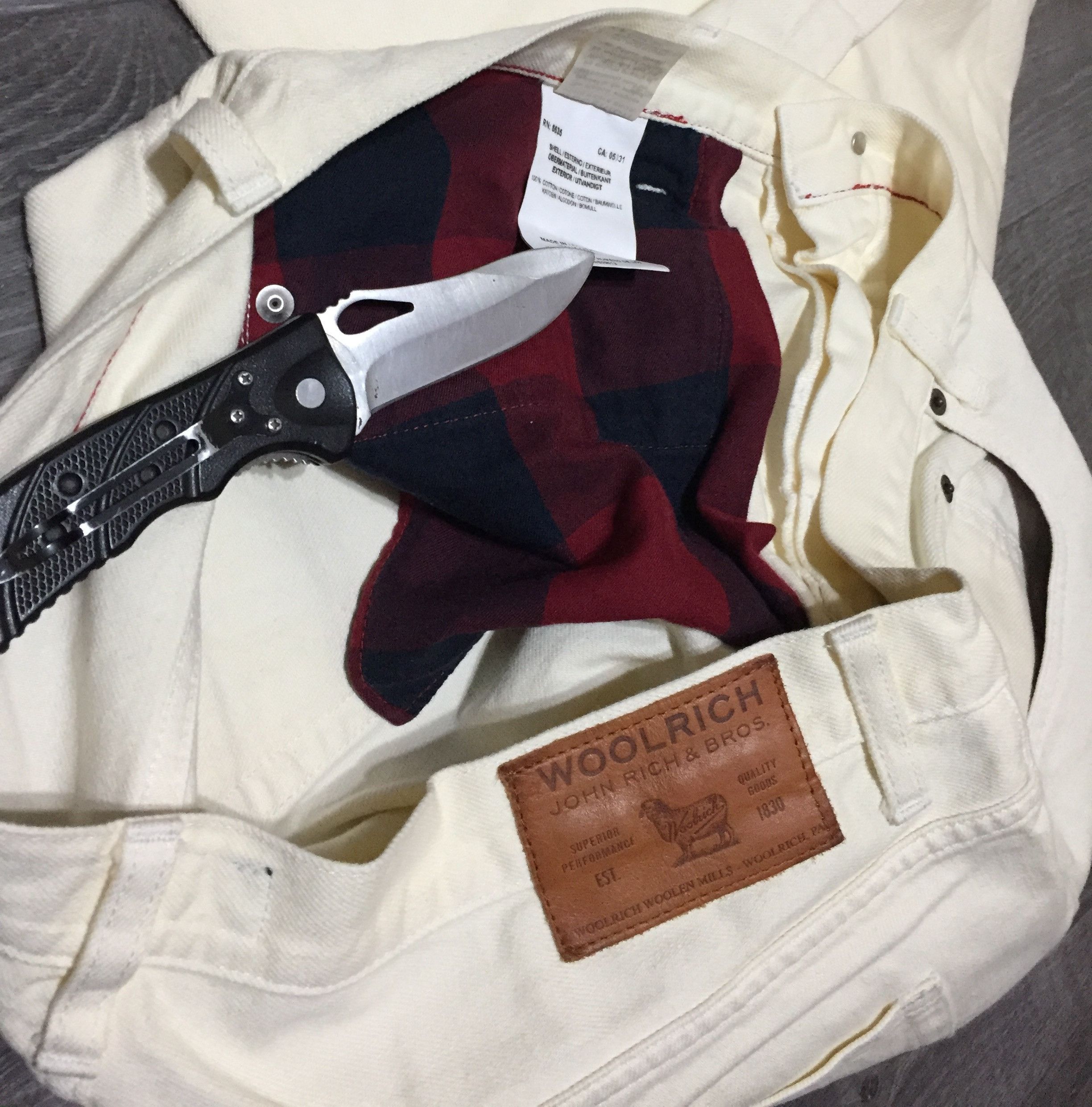 Woolrich Woolen Mills Woolrich Woolen Mills White Heavy Jeans Denim Made in Italy Size US 36 / EU 52 - 5 Thumbnail