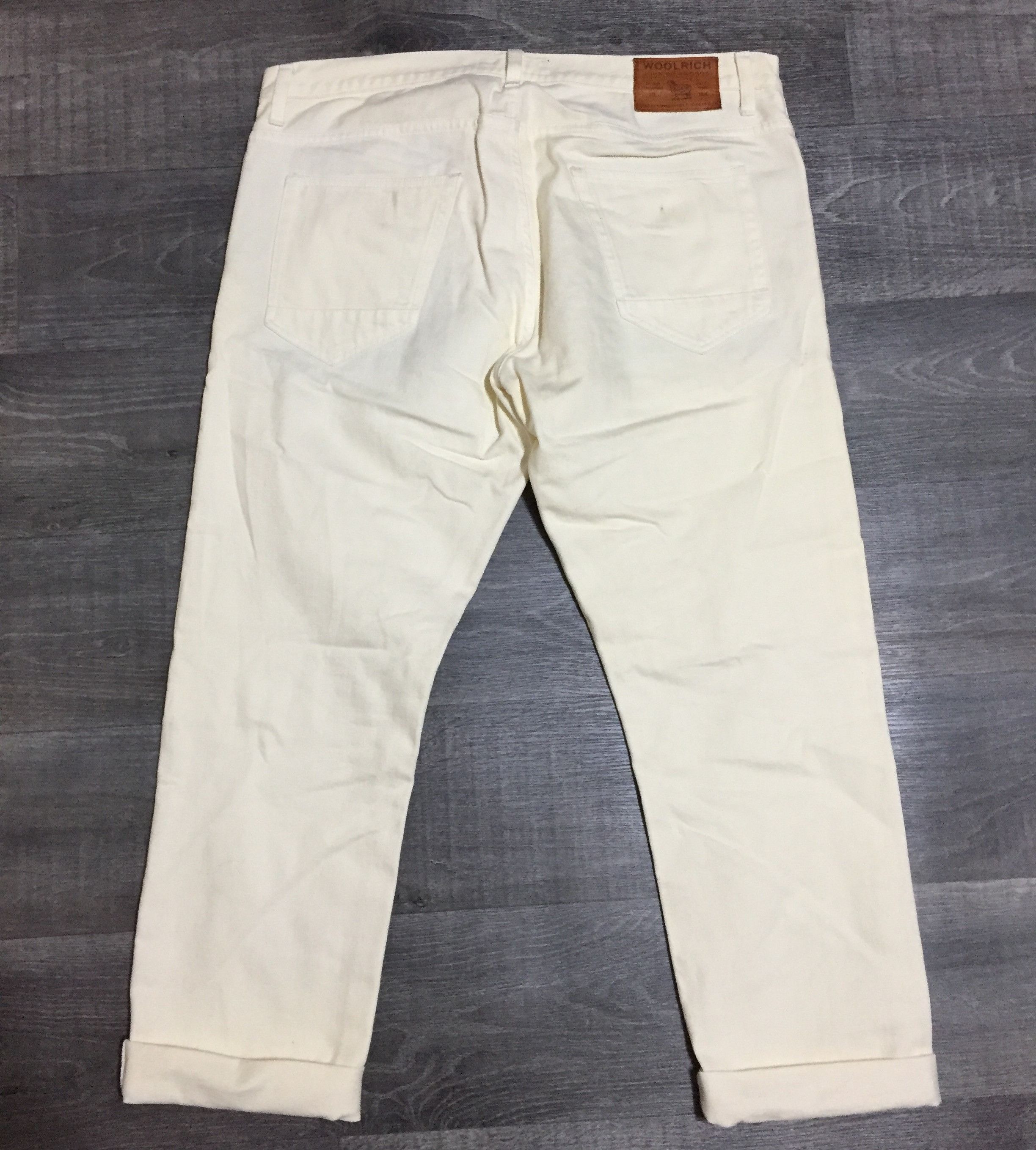 Woolrich Woolen Mills Woolrich Woolen Mills White Heavy Jeans Denim Made in Italy Size US 36 / EU 52 - 3 Thumbnail