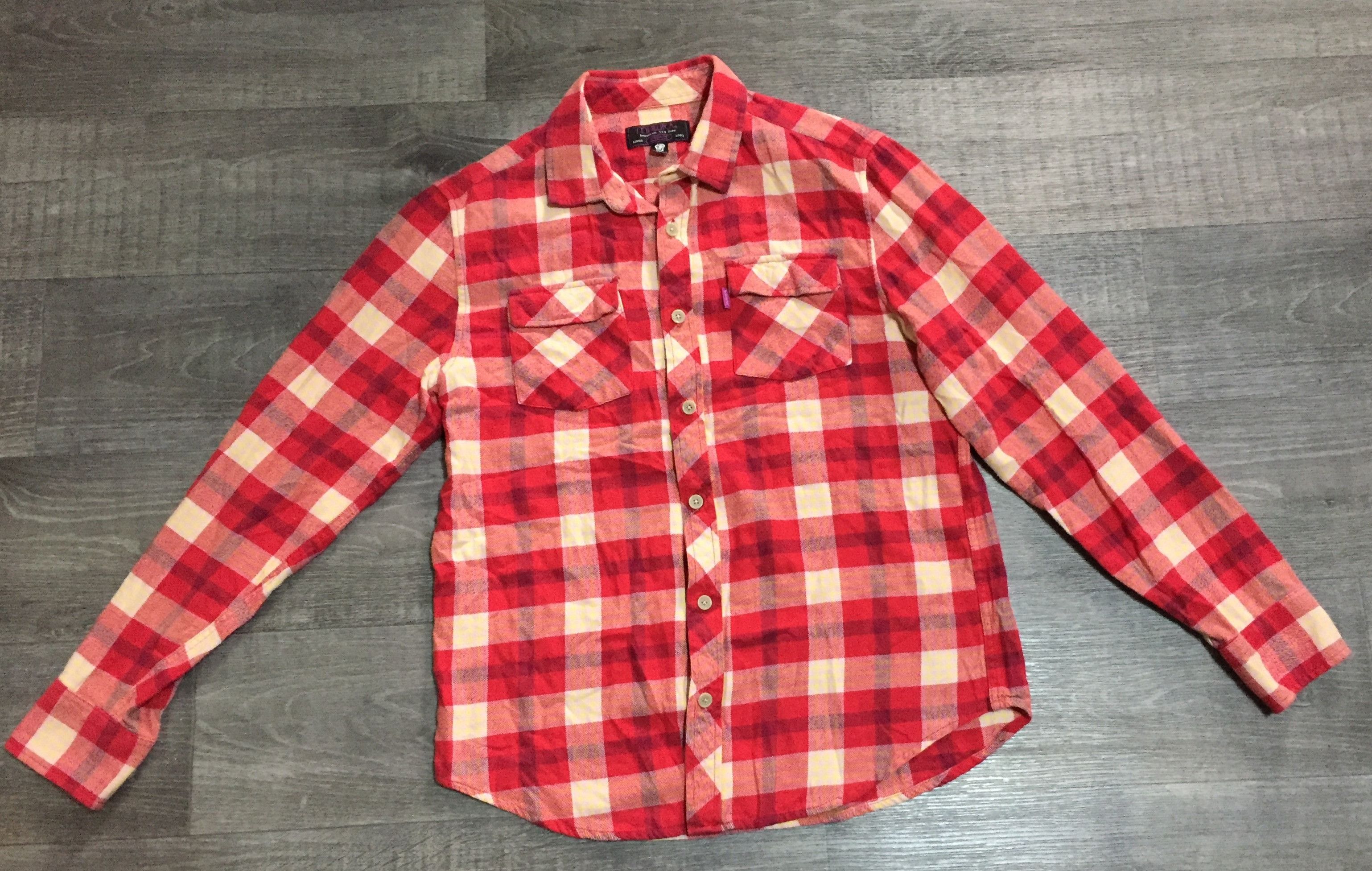 Mishka Mishka Мишка Flannel Checkered Plaid Shirt Size US M / EU 48-50 / 2 - 2 Thumbnail