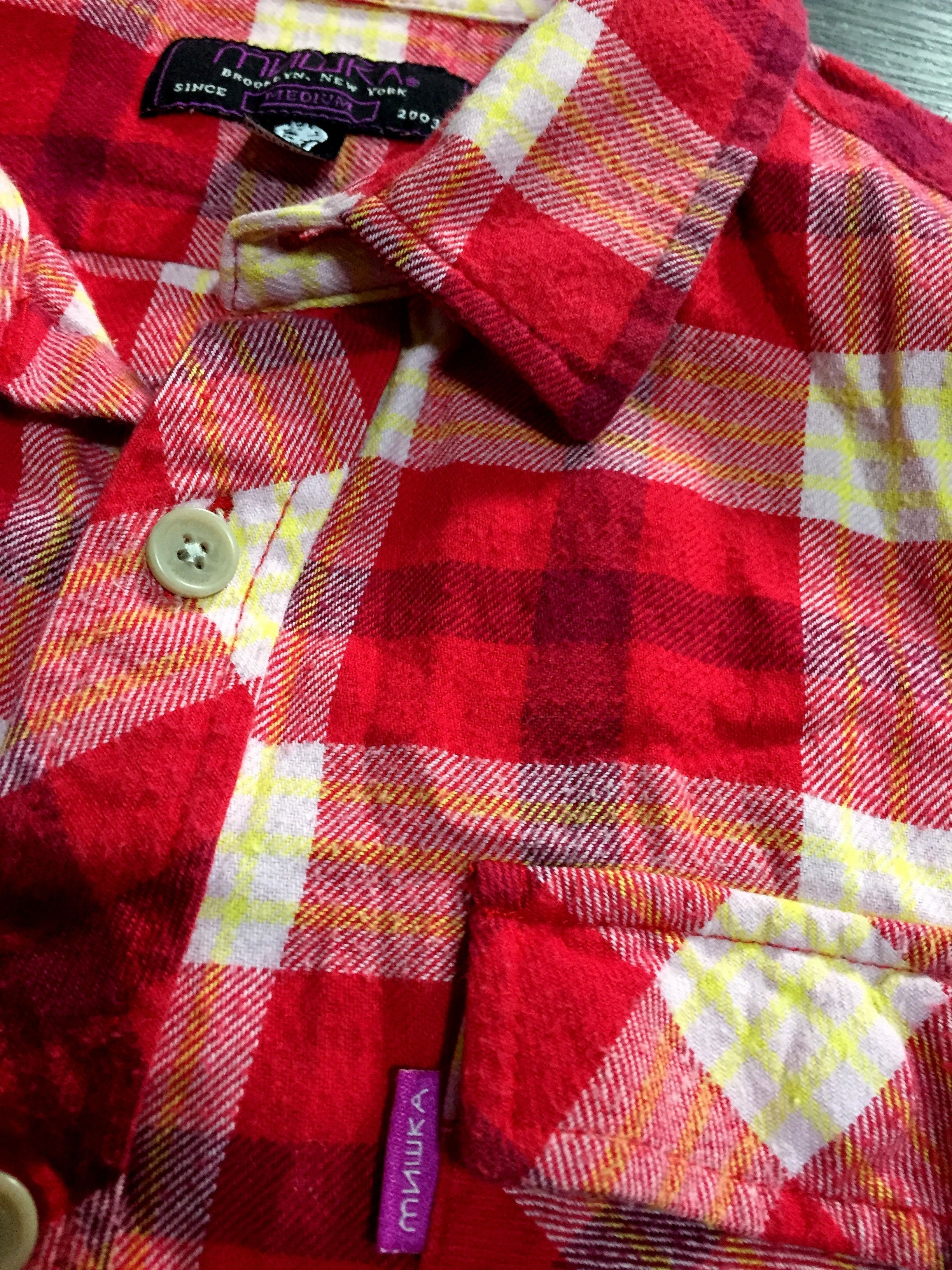 Mishka Mishka Мишка Flannel Checkered Plaid Shirt Size US M / EU 48-50 / 2 - 4 Thumbnail