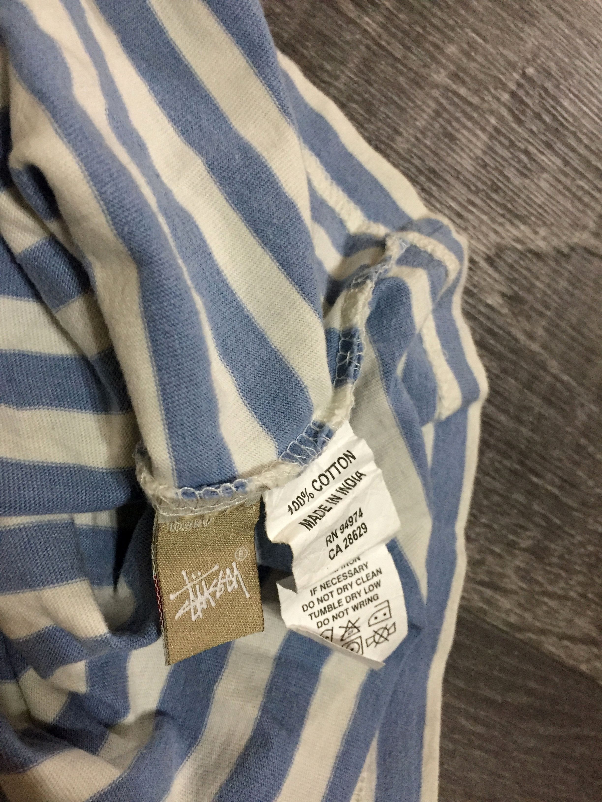 Stussy Shawn Stussy Small Embroidered Logo Striped Sailor Tank Top Size US M / EU 48-50 / 2 - 5 Thumbnail