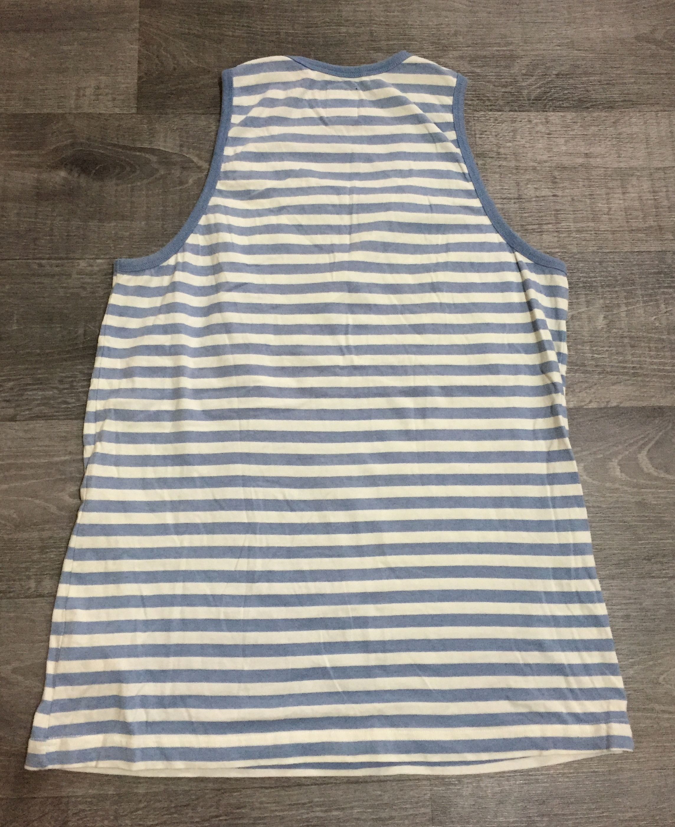 Stussy Shawn Stussy Small Embroidered Logo Striped Sailor Tank Top Size US M / EU 48-50 / 2 - 3 Thumbnail
