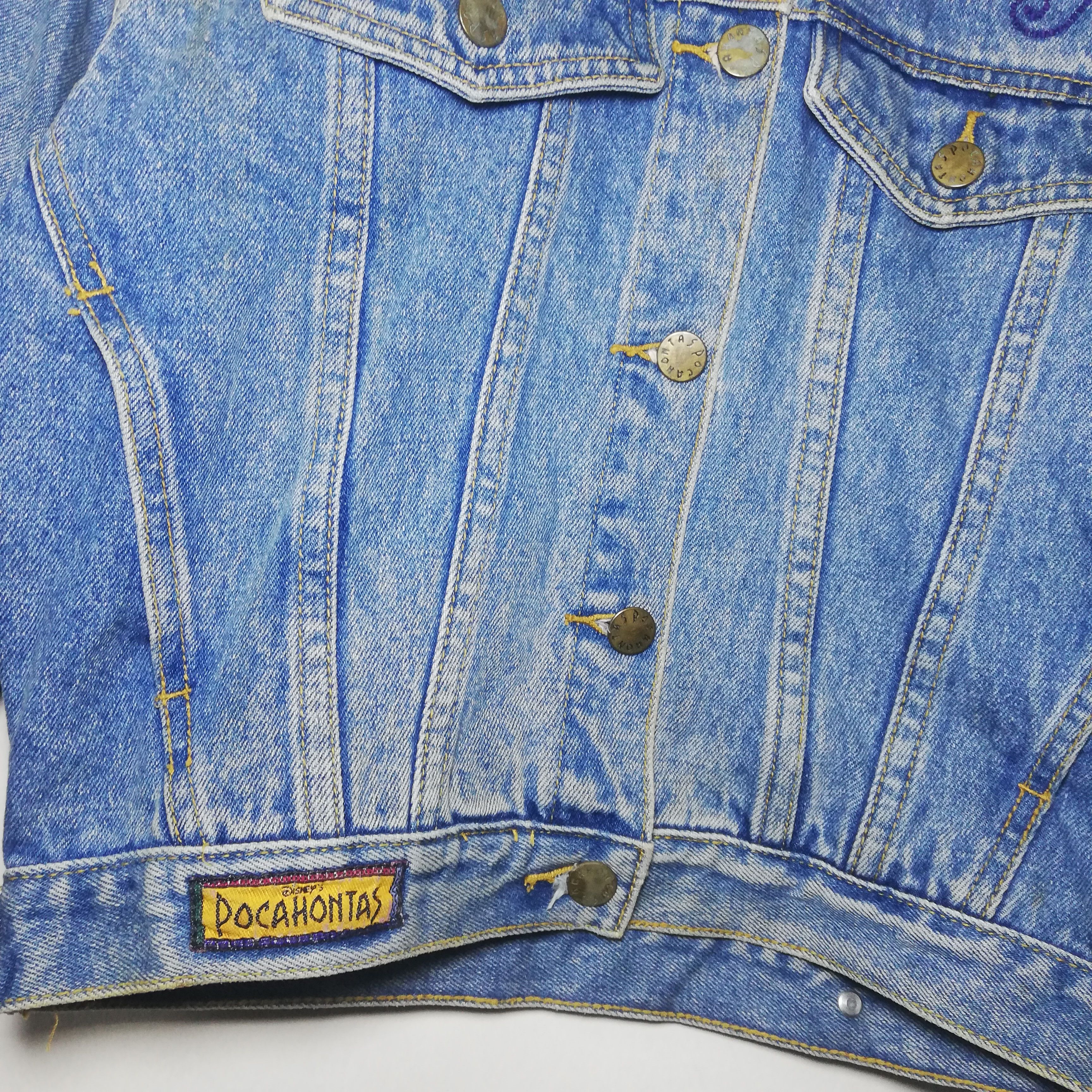 Disney × Japanese Brand × Vintage Vintage Denim Jacket Disney Pocahontas 1995 Size US M / EU 48-50 / 2 - 7 Thumbnail