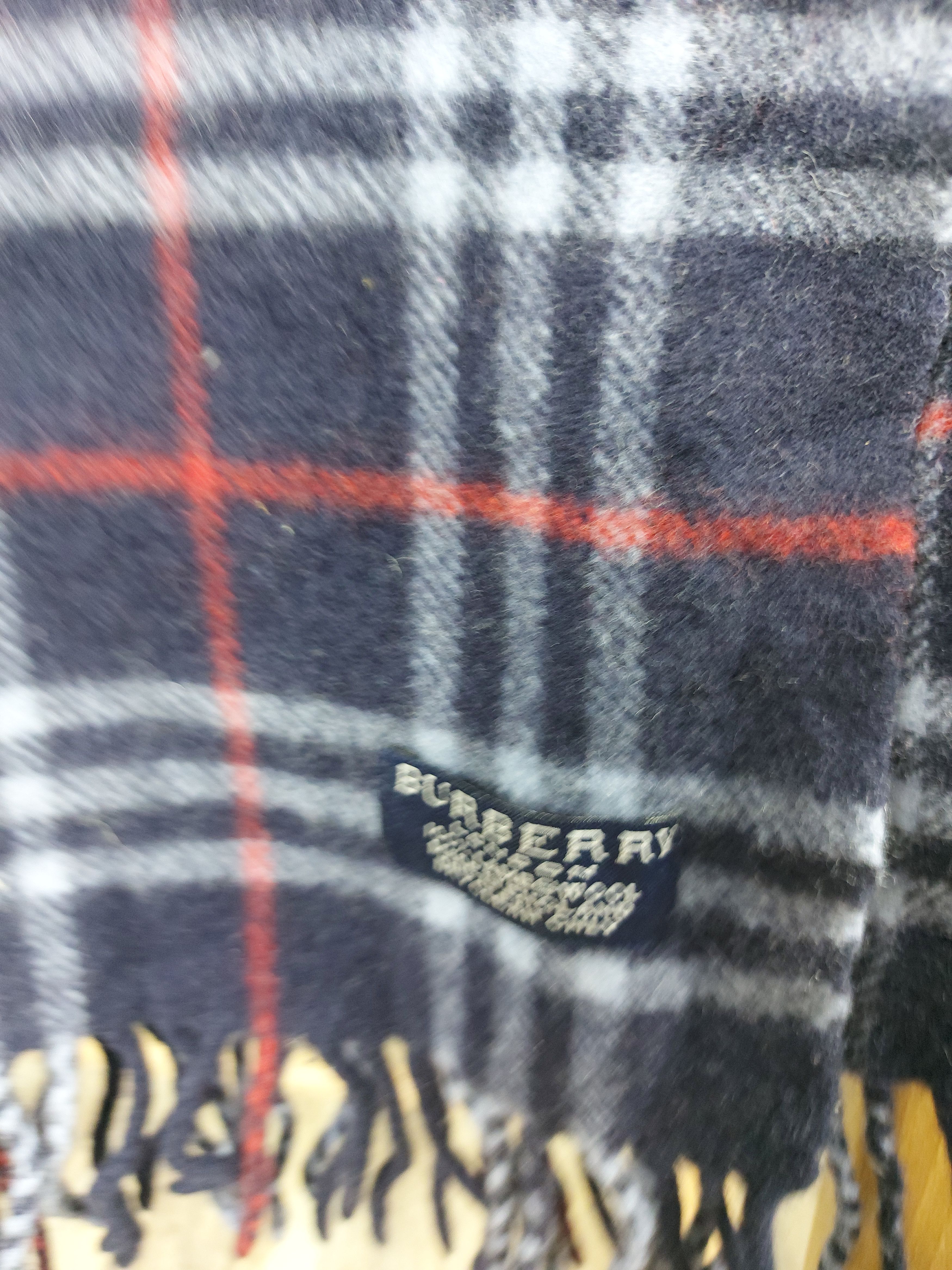 Burberry × Vintage Burberry Vintage Cashmere Scarf Size ONE SIZE - 2 Thumbnail