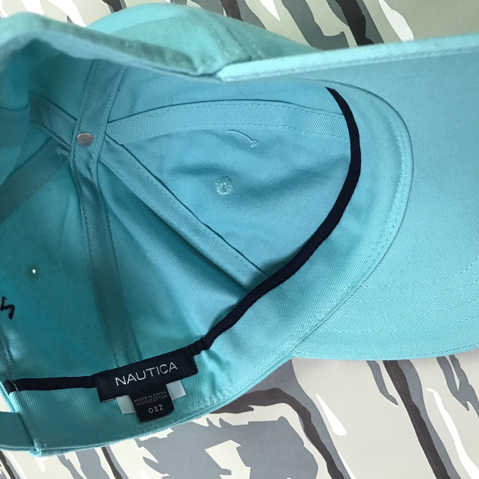 Nautica Nautica Teal Strapback Hat Worn Once Size ONE SIZE - 4 Preview