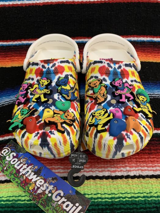 mens crocs shoes chinatown market x crocs grateful dead