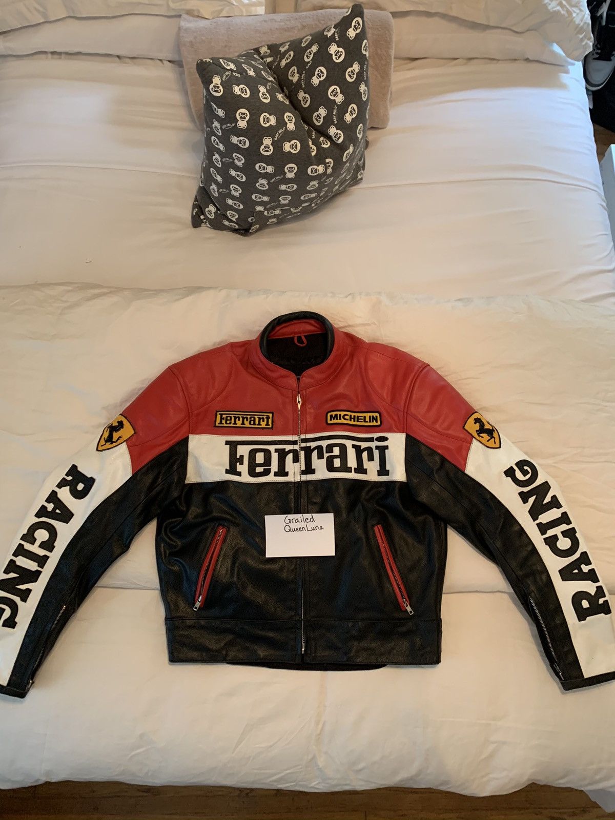Vintage Rare 90’s Ferrari Leather Jacket