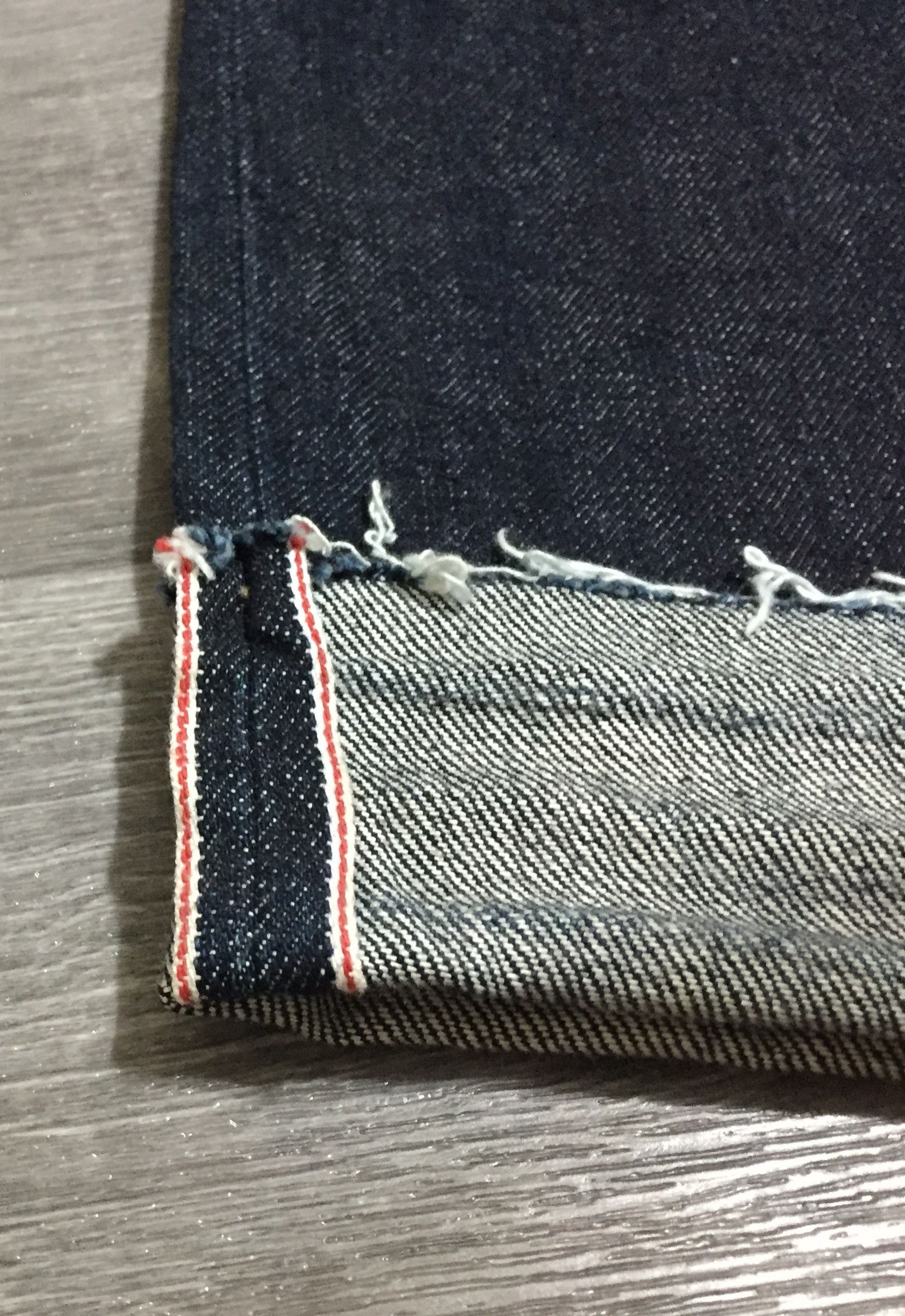 YMC YMC You Must Create Red Selvage Denim Cropped Faded Jeans Size US 29 - 5 Thumbnail