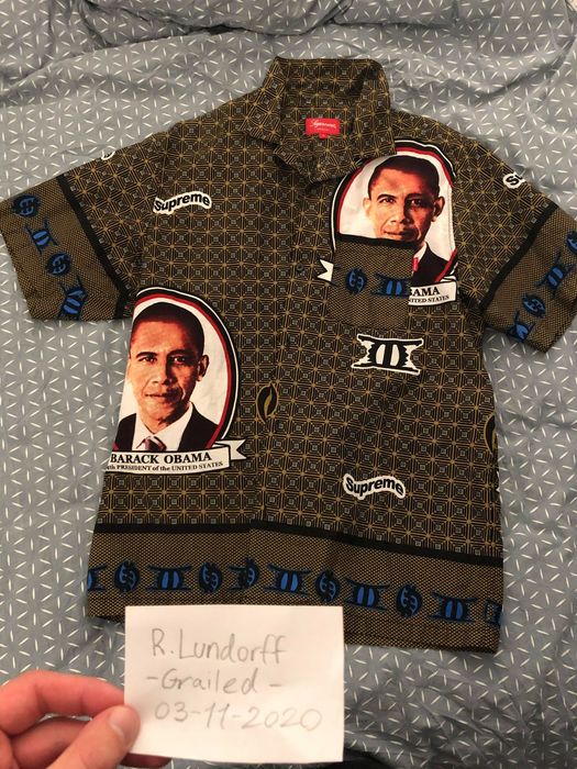 Supreme barack hot sale obama shirt