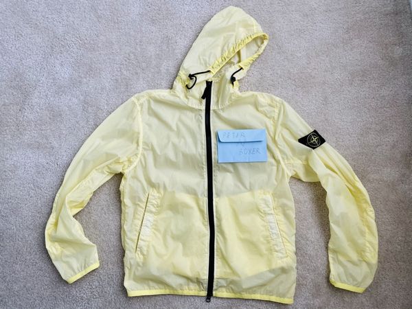 Stone Island 44731 Garment dyed Lamy Velour Jacket yellow Medium