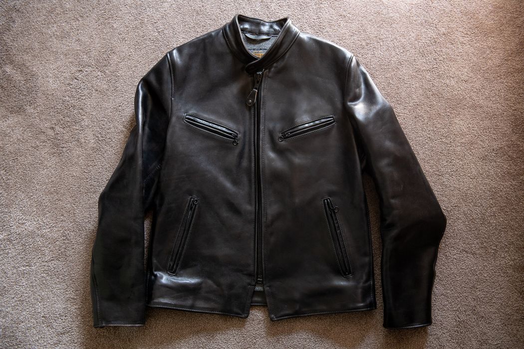 Schott Perfecto P665 Asset Cafe Racer Steerhide Leather Jacket | Grailed