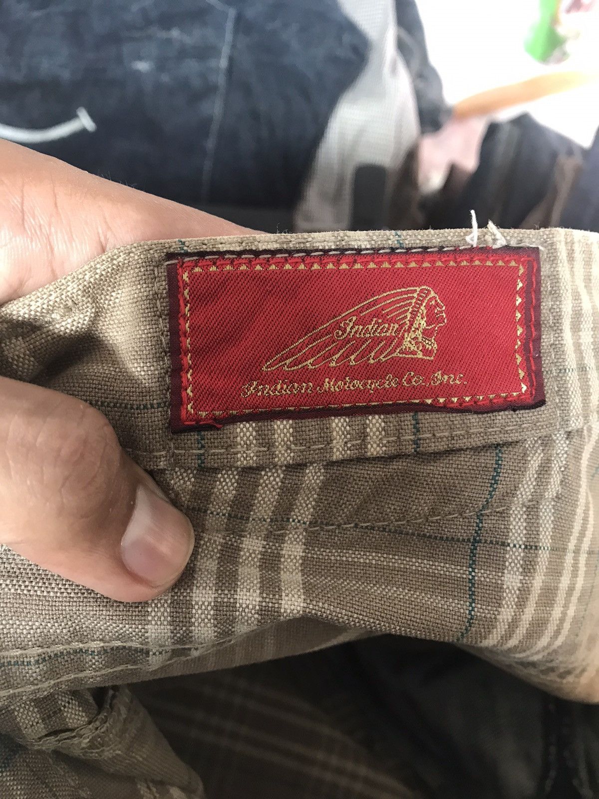 Indian Motorcycle × Other INDIAN MOTORCYCLE CHECKED DOUBLE SIDED DENIM PANT Size US 32 / EU 48 - 11 Thumbnail