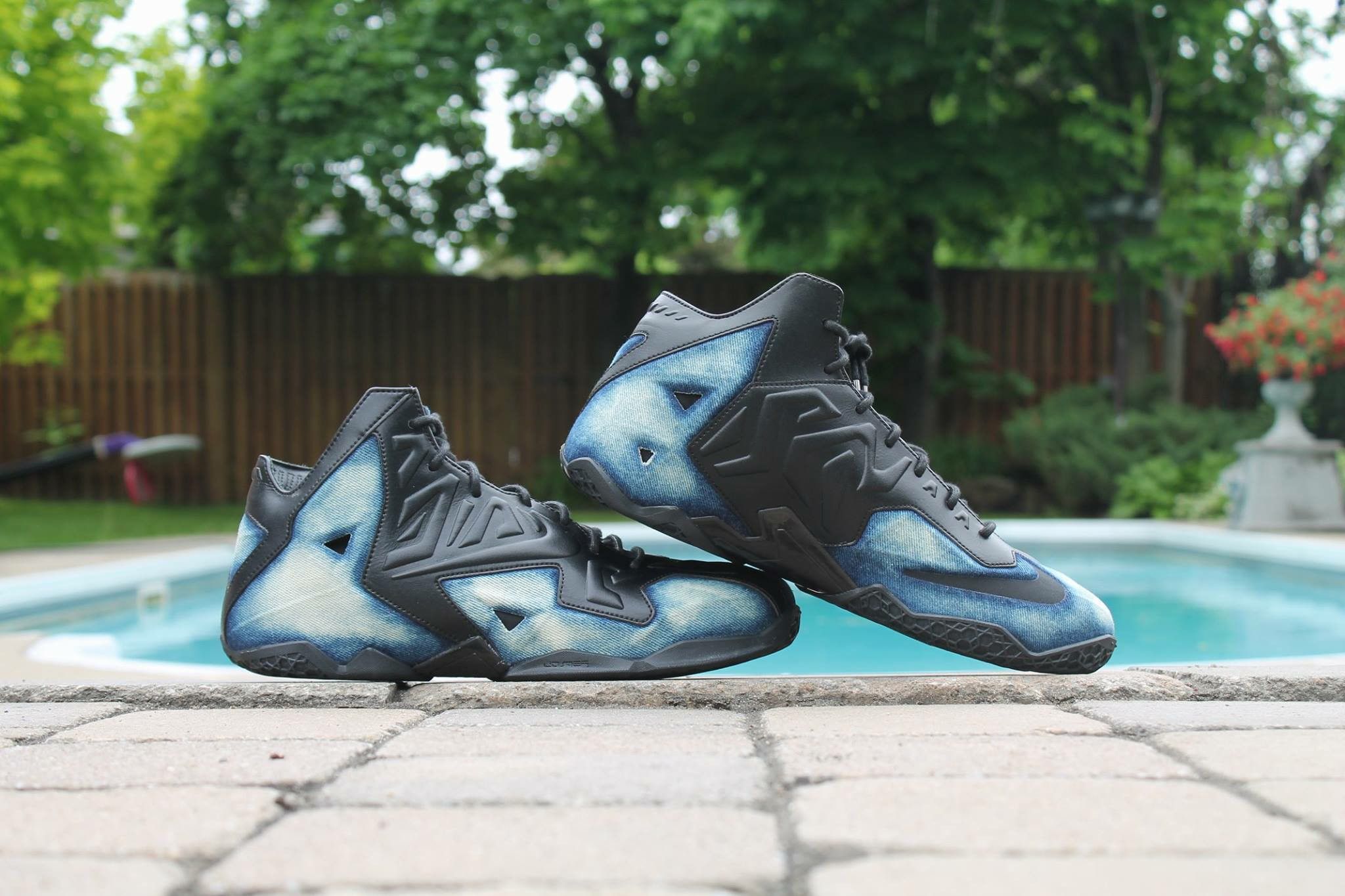 Nike Lebron 11 Denim Washed Custom Grailed