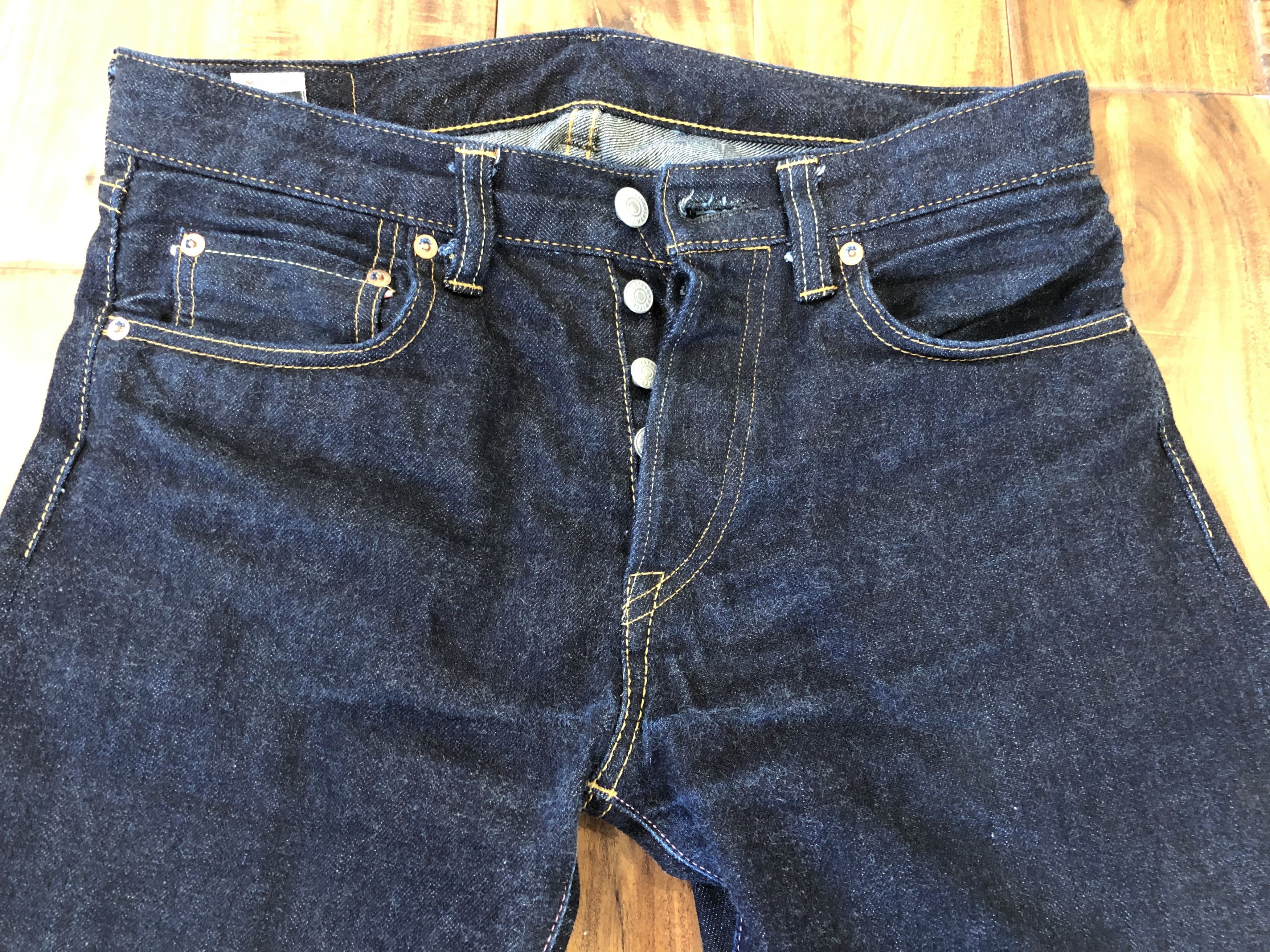 Momotaro Jeans 0306-12 12oz Selvedge Denim - Tight Tapered Fit Size US 31 - 4 Thumbnail