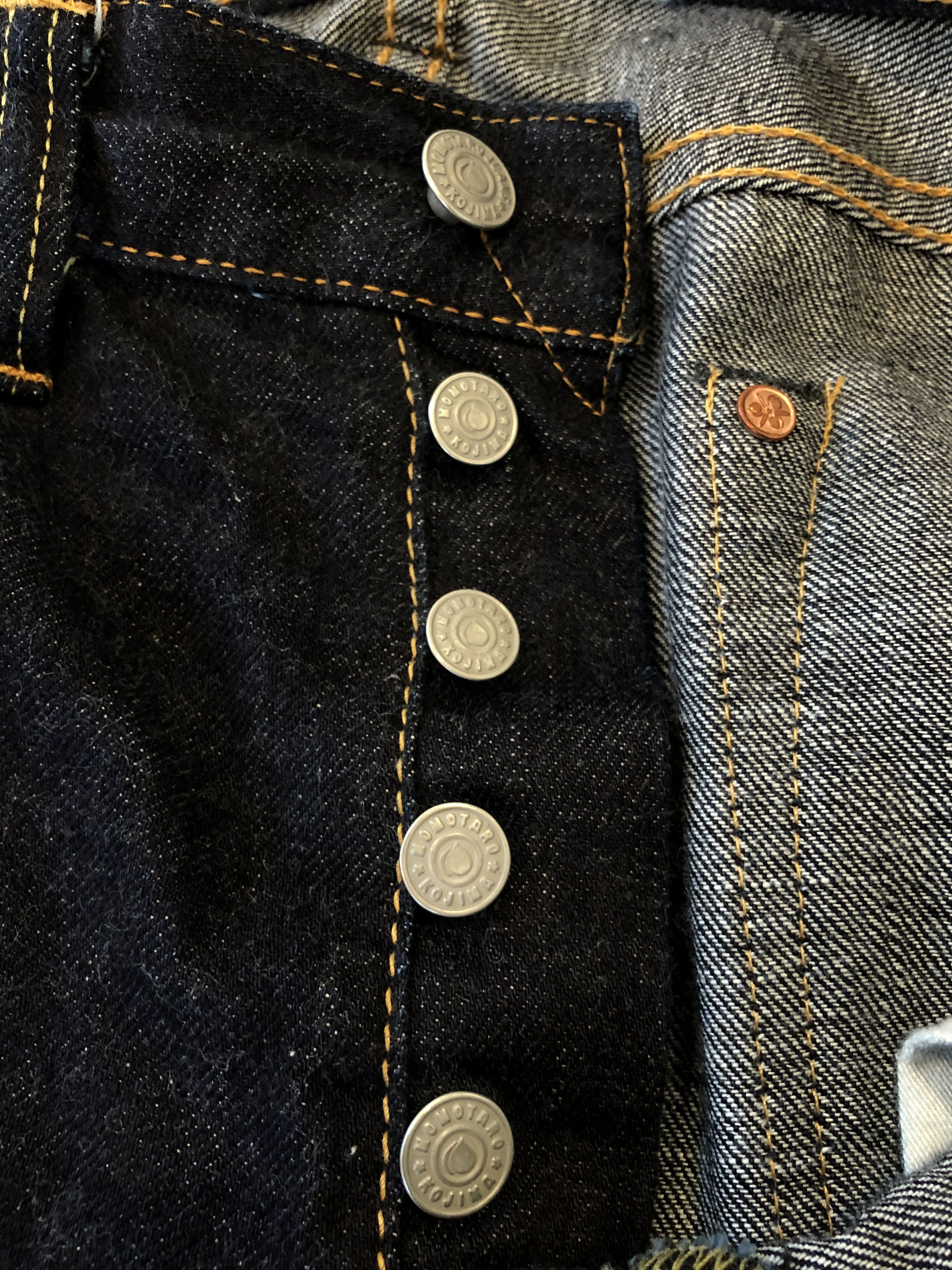 Momotaro Jeans 0306-12 12oz Selvedge Denim - Tight Tapered Fit Size US 31 - 6 Thumbnail