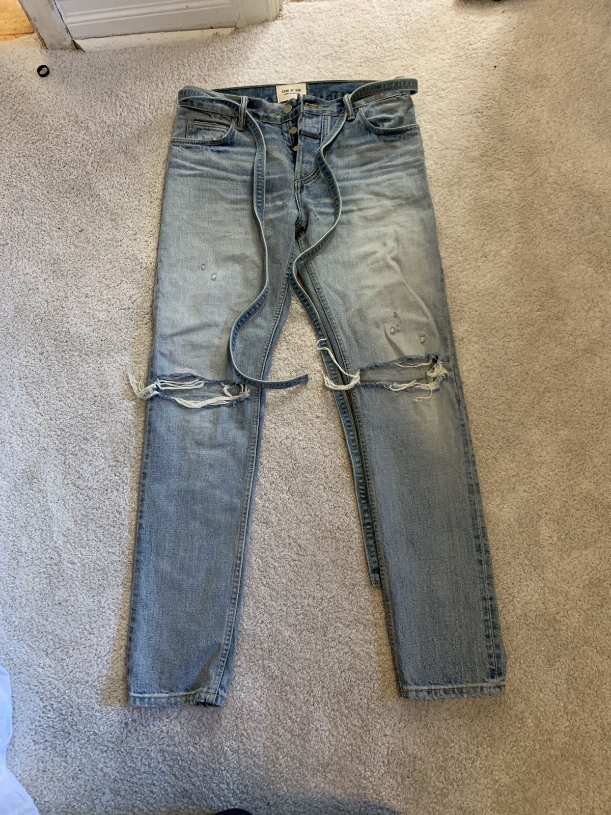Fear of God Fear of God Sixth Collection Vintage Indigo Jeans Size US 30 / EU 46 - 4 Thumbnail
