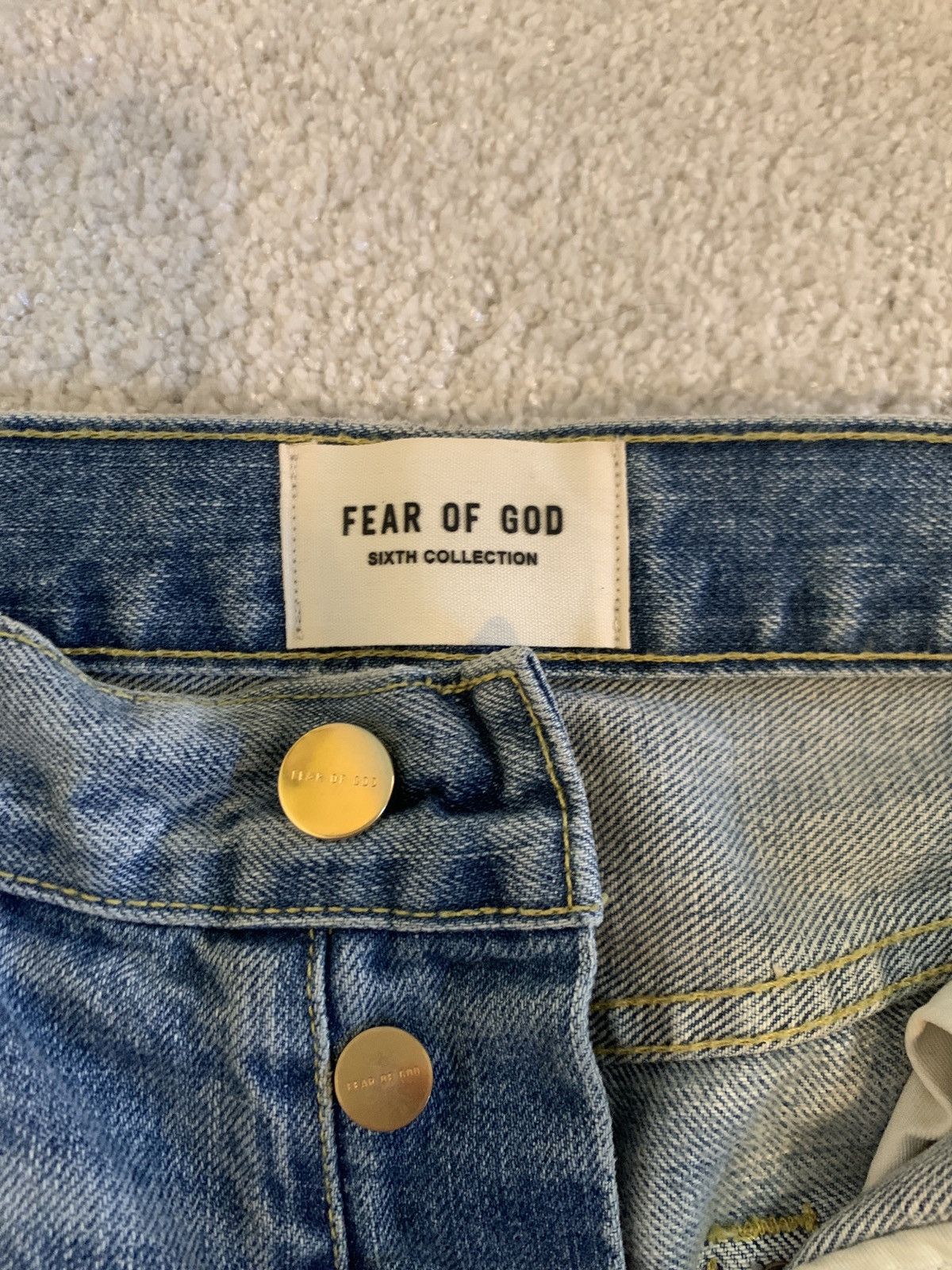 Fear of God Fear of God Sixth Collection Vintage Indigo Jeans Size US 30 / EU 46 - 1 Thumbnail