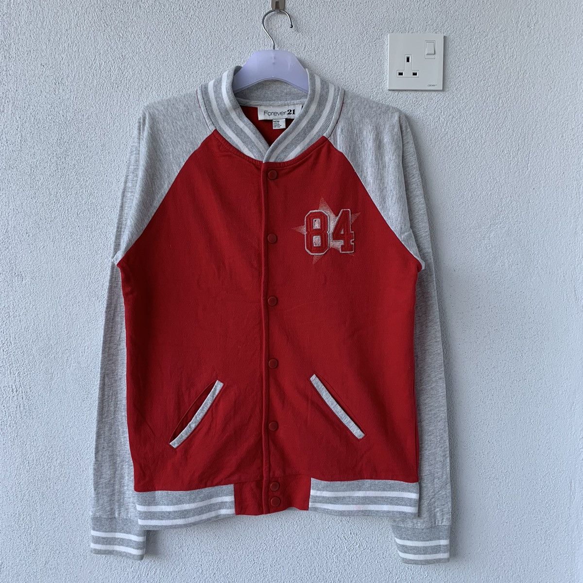 Forever 21 FOREVER 21 varsity jacket spell out 84 logo.. Grailed