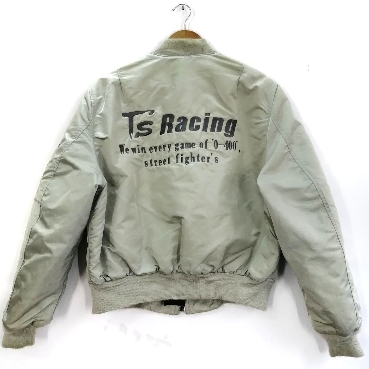Japanese Brand × Vintage 🔥Vintage Ts' Racing Grey Bombers Jacket Size US S / EU 44-46 / 1 - 1 Thumbnail