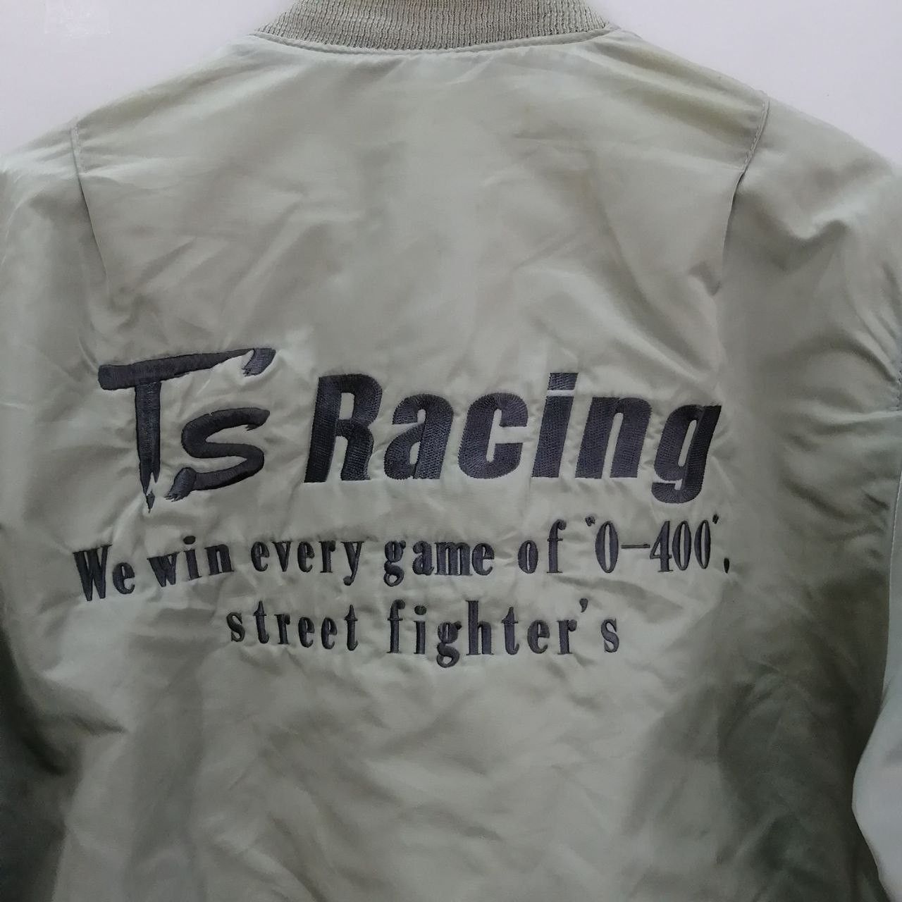 Japanese Brand × Vintage 🔥Vintage Ts' Racing Grey Bombers Jacket Size US S / EU 44-46 / 1 - 3 Thumbnail