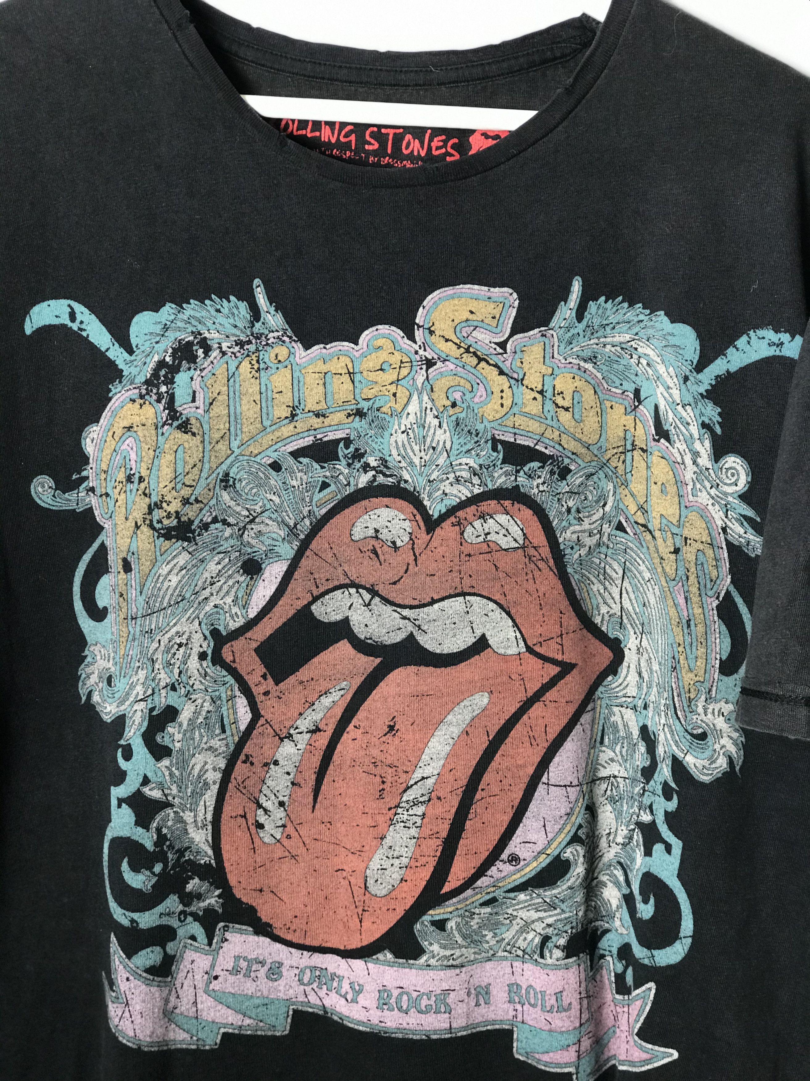 Band Tees × The Rolling Stones × Vintage Rolling Stones Vintage Tee Size US XL / EU 56 / 4 - 2 Thumbnail