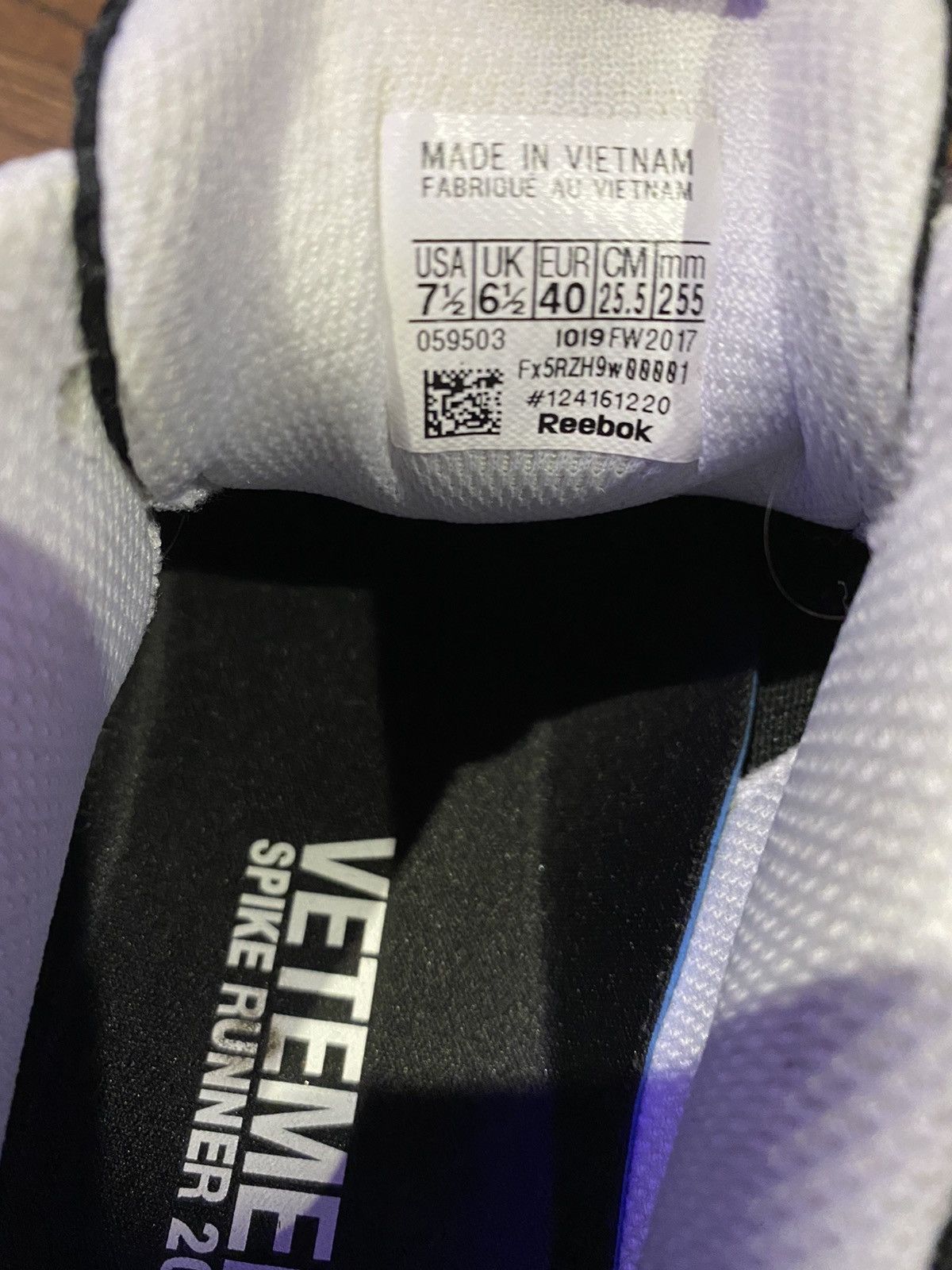 Vetements Reebok spike runner Size US 7.5 / EU 40-41 - 11 Thumbnail